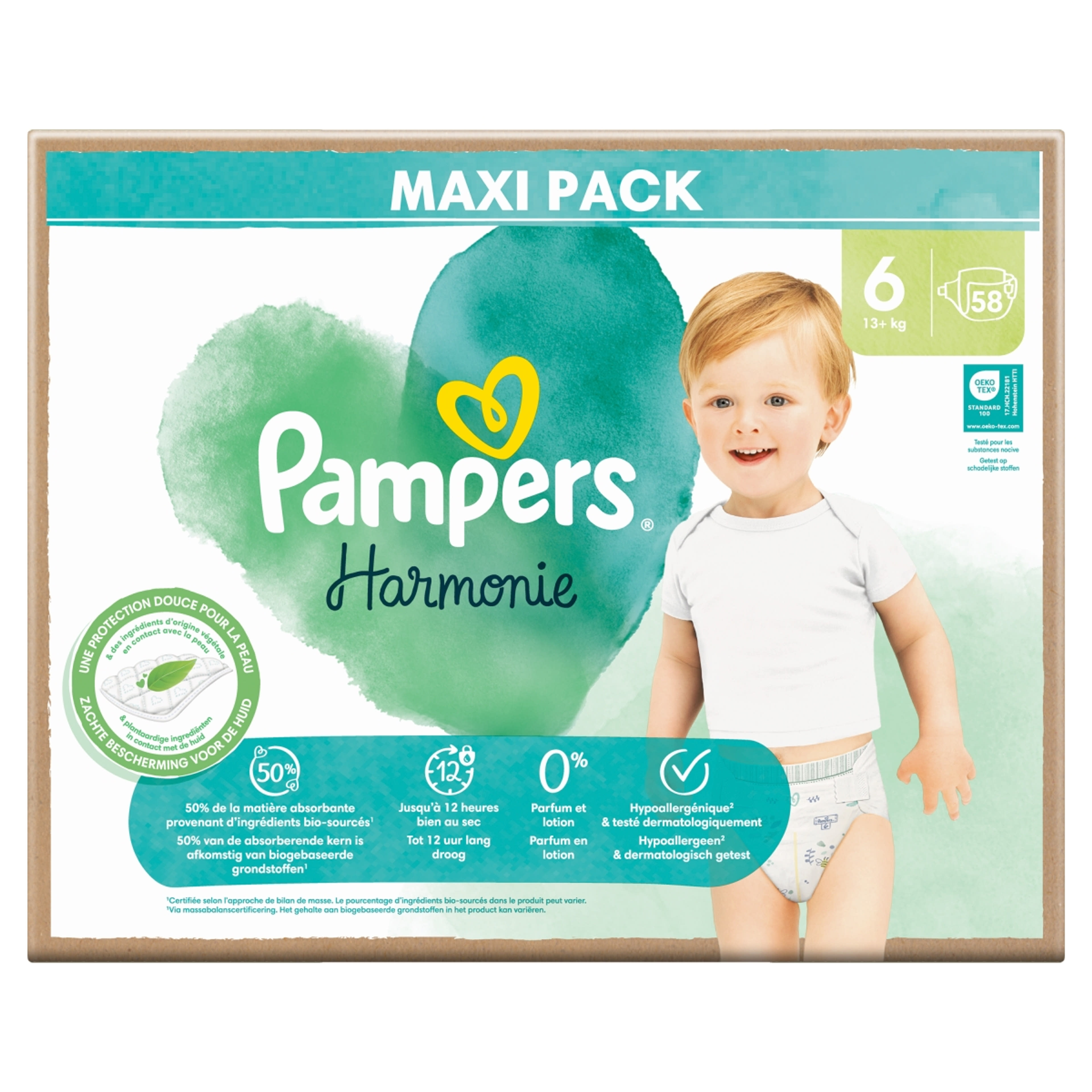 Pampers Harmonie Baby pelenka 6-os 13 kg+ - 58 db-2