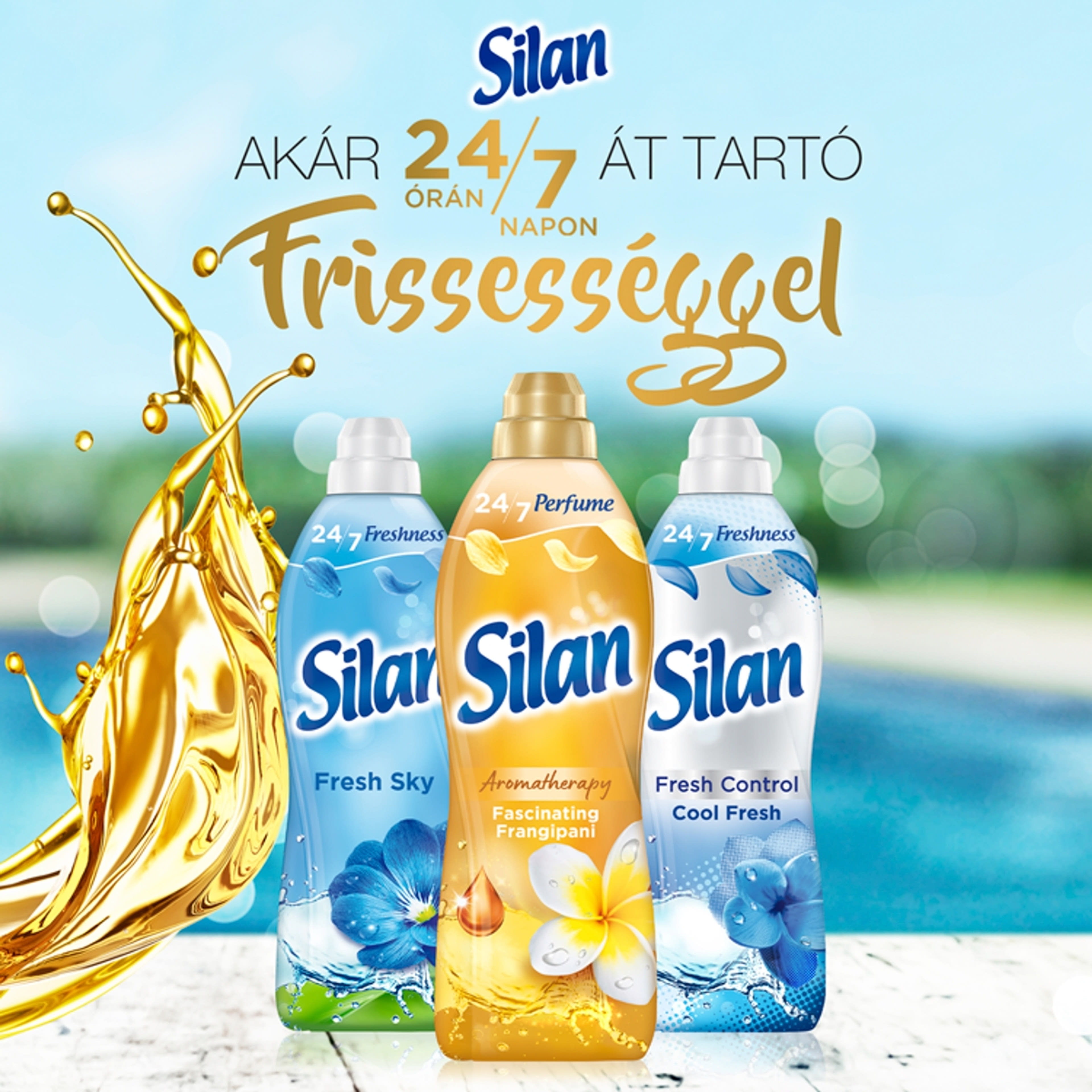Silan Aromatherapy Fascinating Frangipani öblítő 62 mosás - 1364 ml-4
