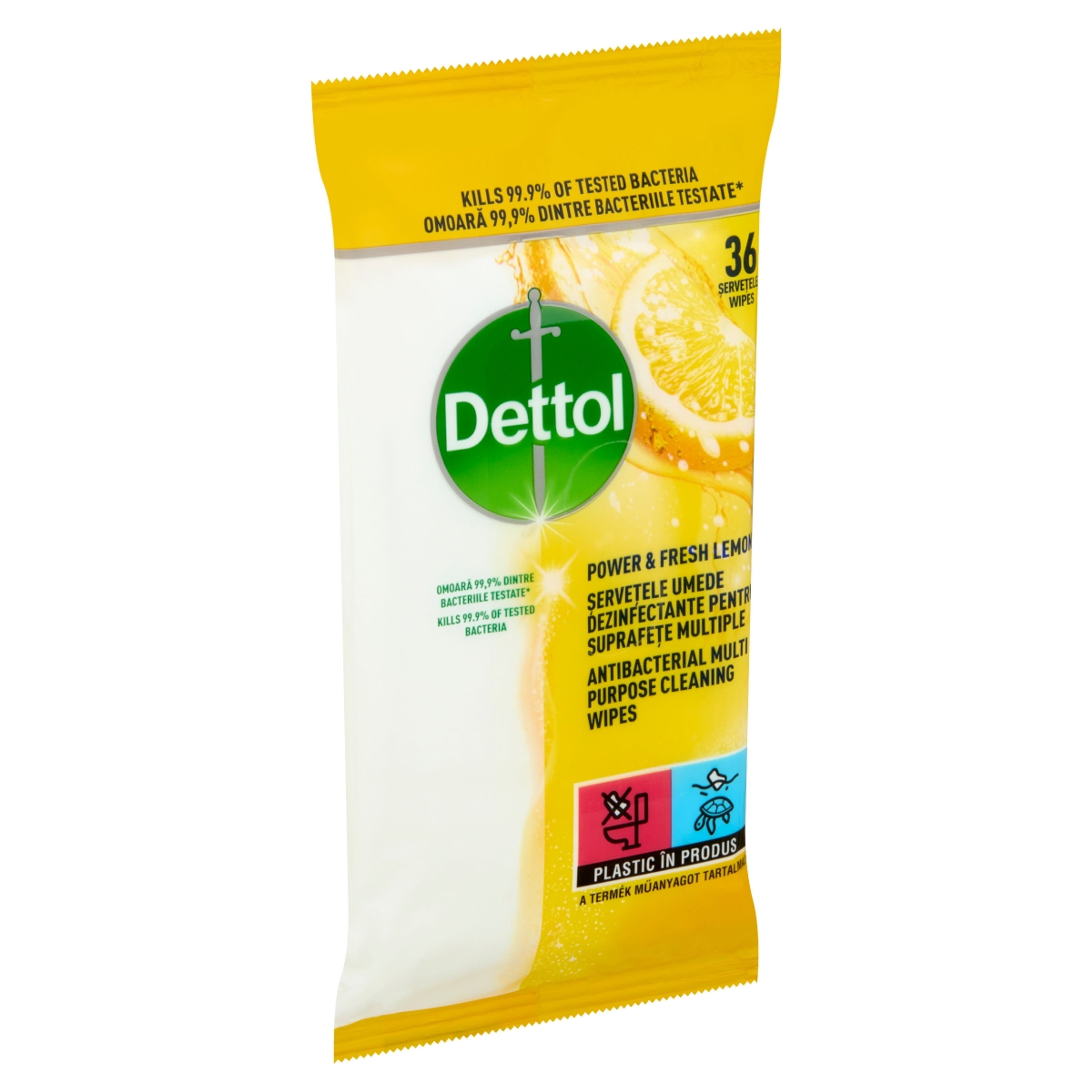 Dettol Power&Fresh univerzális törlőkednő, citlom-lime - 36 db-2