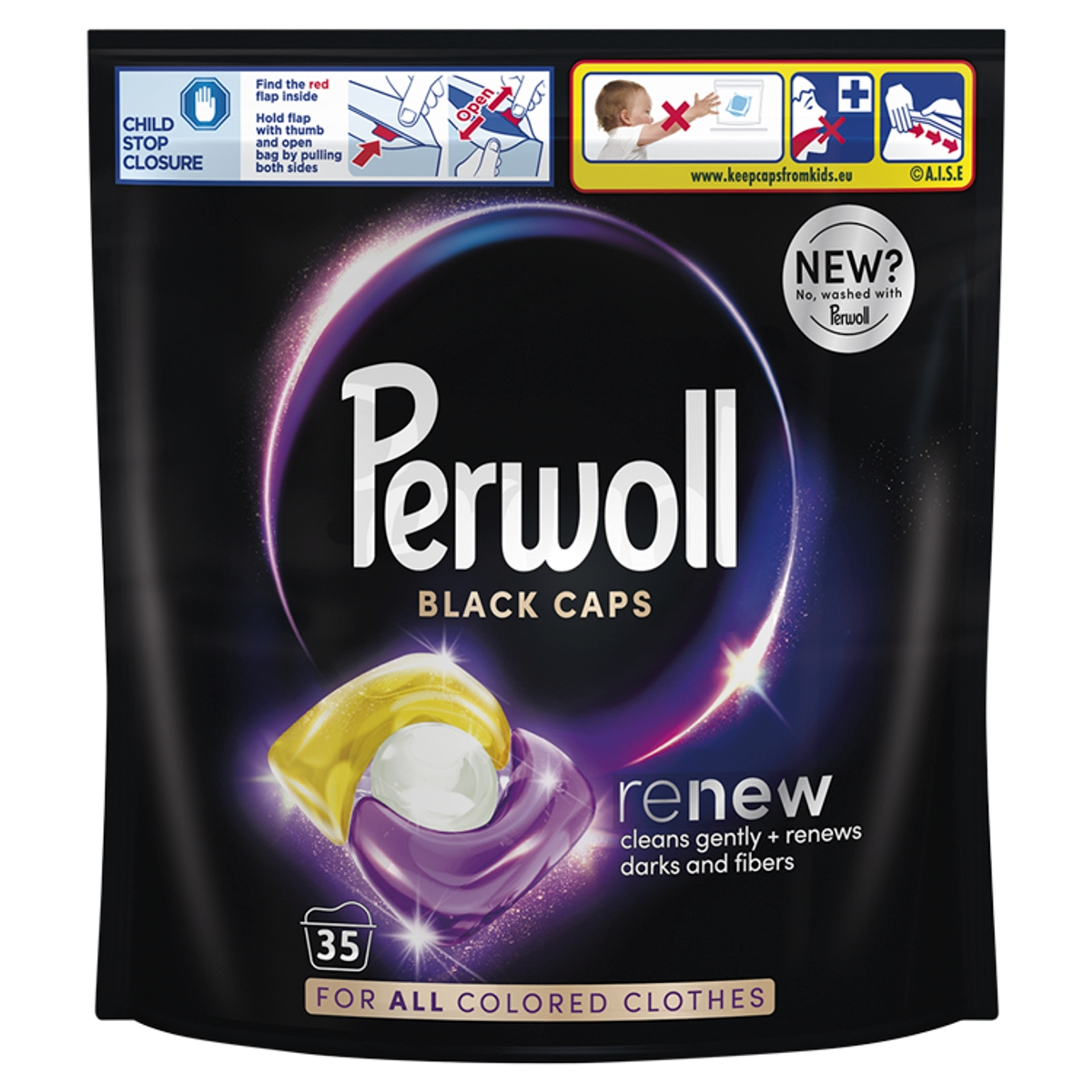 Perwoll Renew Black mosókapszula 35 mosás - 35 db-1