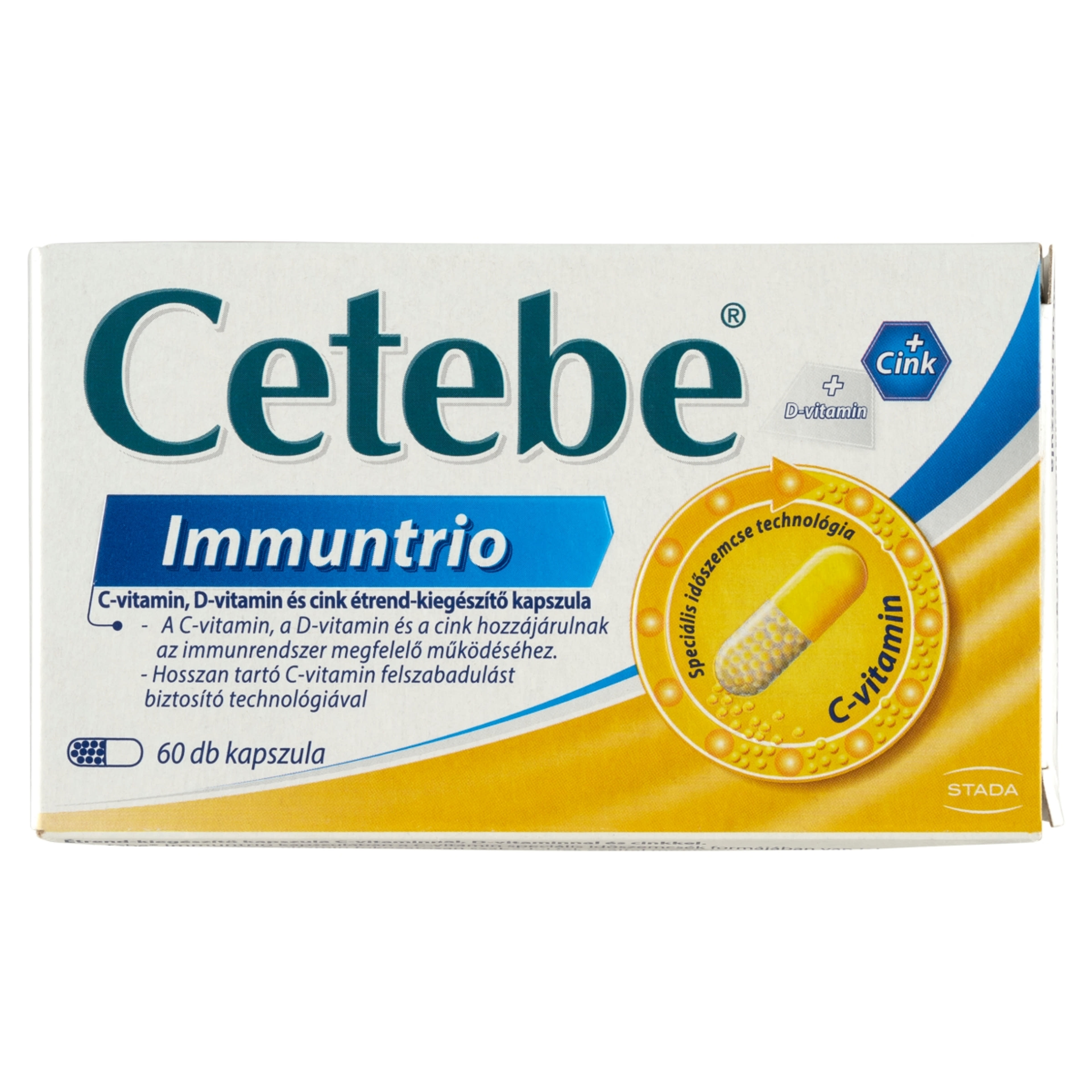 Cetebe C-vitamin+ D-vitamin+ Cink Kapszula - 60 db-2