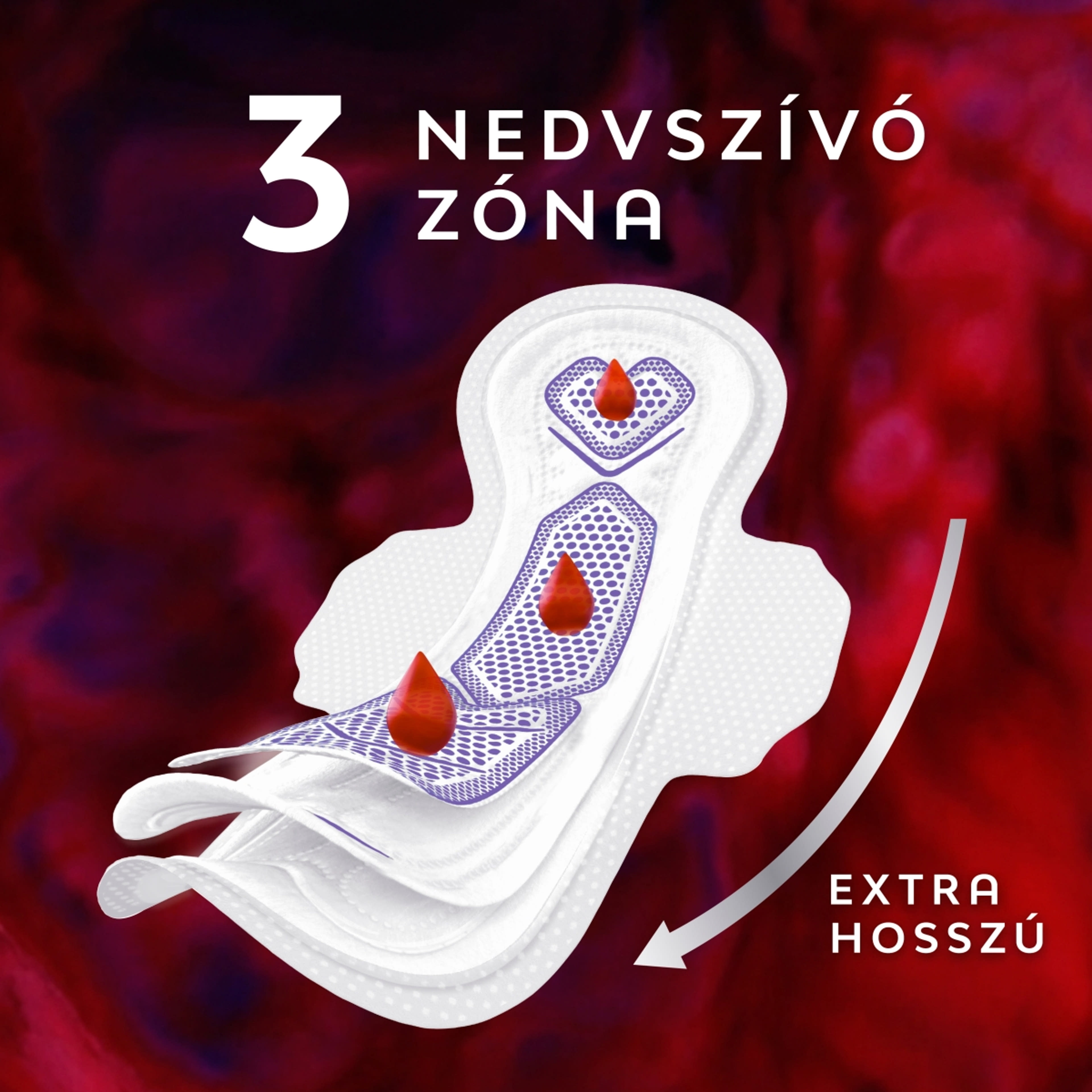 Libresse Ultra Large+ éjszakai egészségügyi betét - 26 db-3