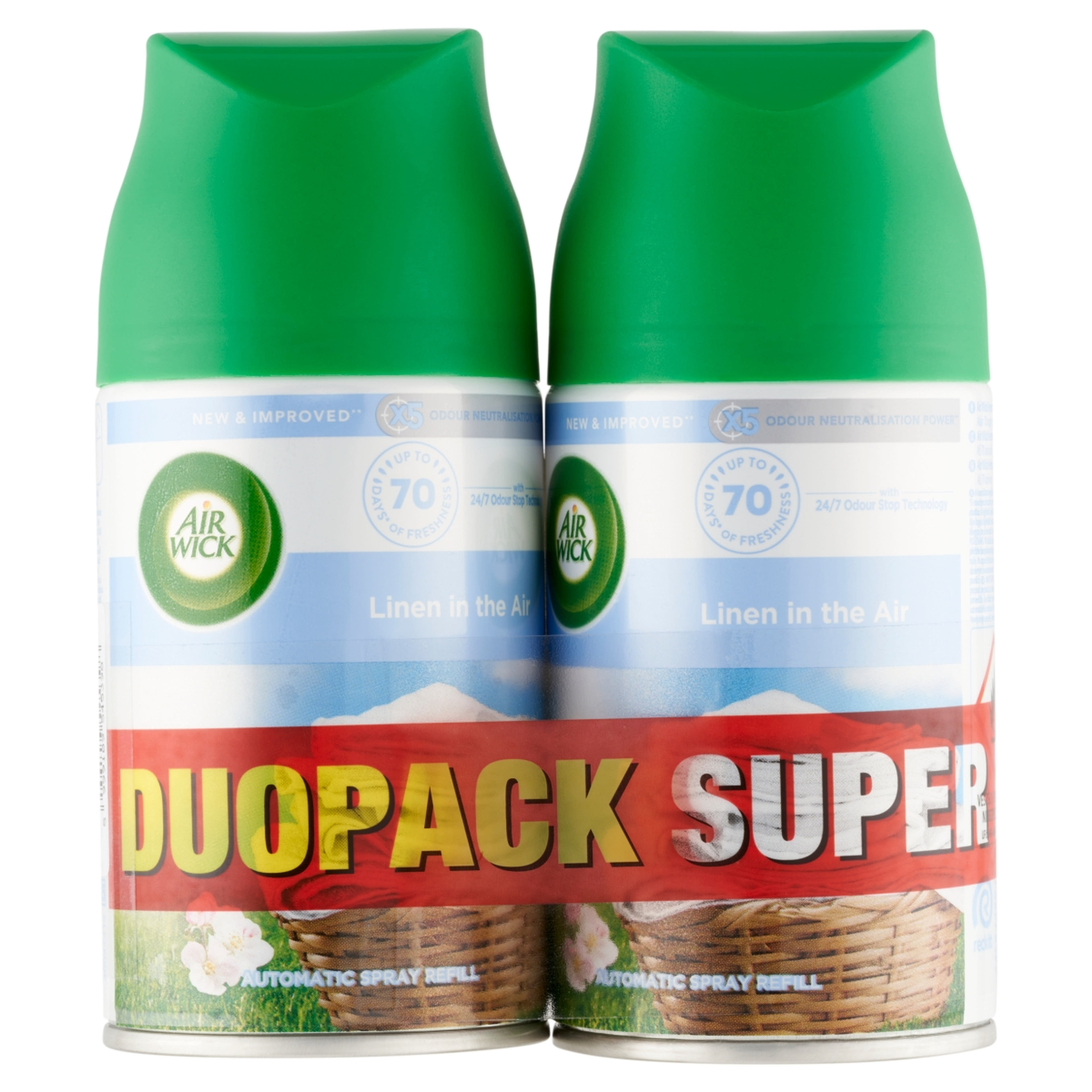 Air Wick Active Fresh elektormos légfrissítő utántöltő frissen mosott ruha illattal - 38 ml