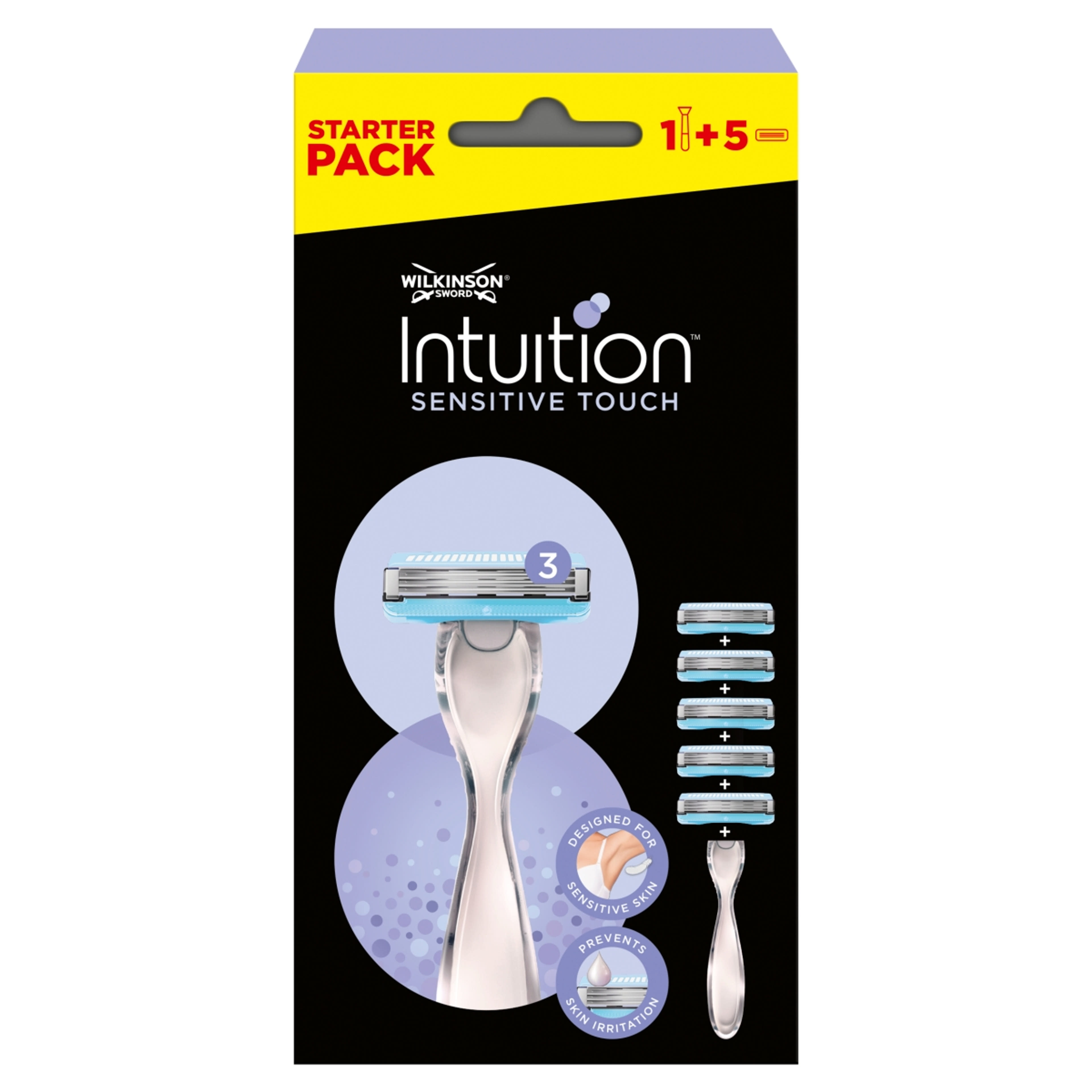 Wilkinson Intuition Sensitive Touch női borotvakészülék 3 pengés - 1 db-1