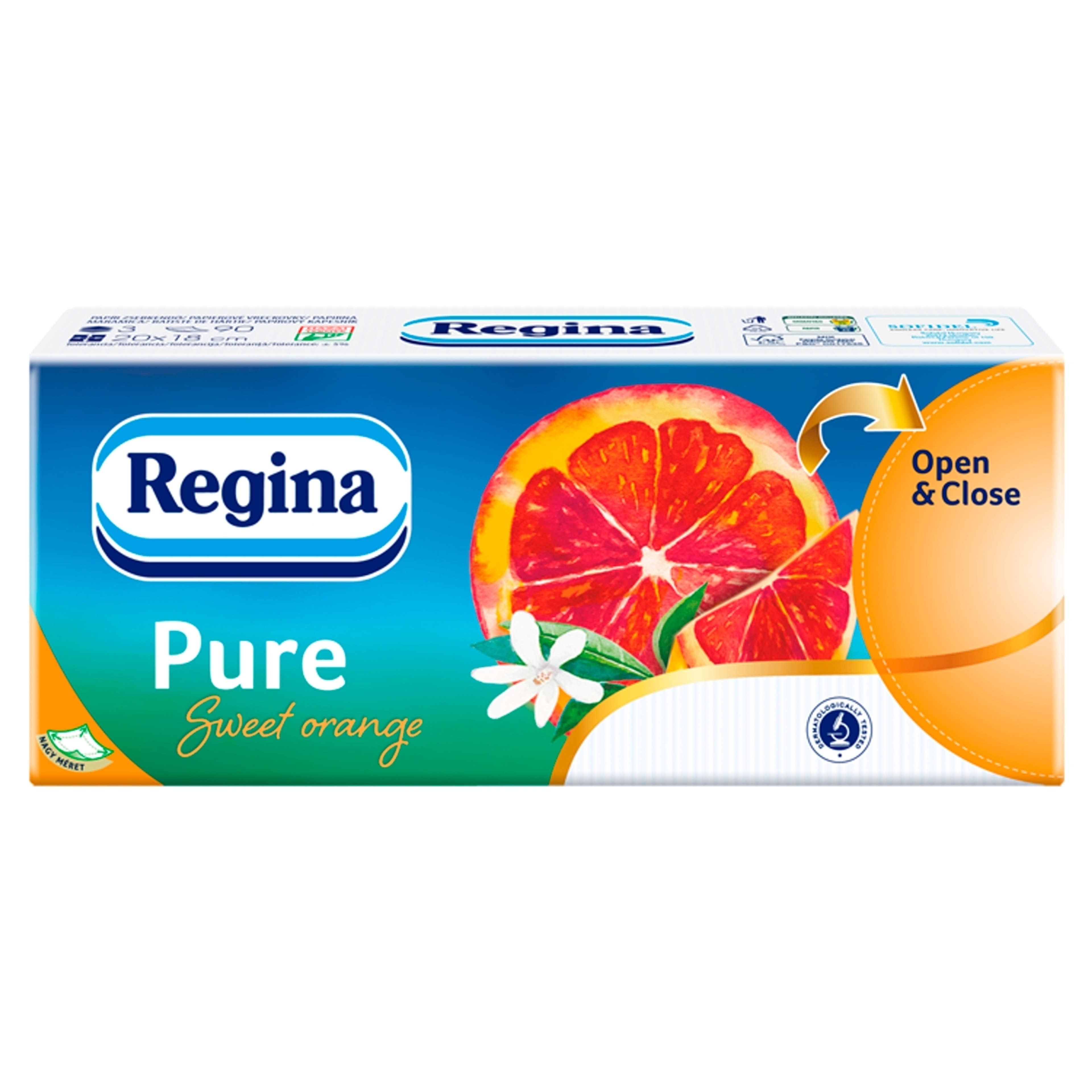 Regina papírzsebkendő pure orange 3 rétegű - 1 db