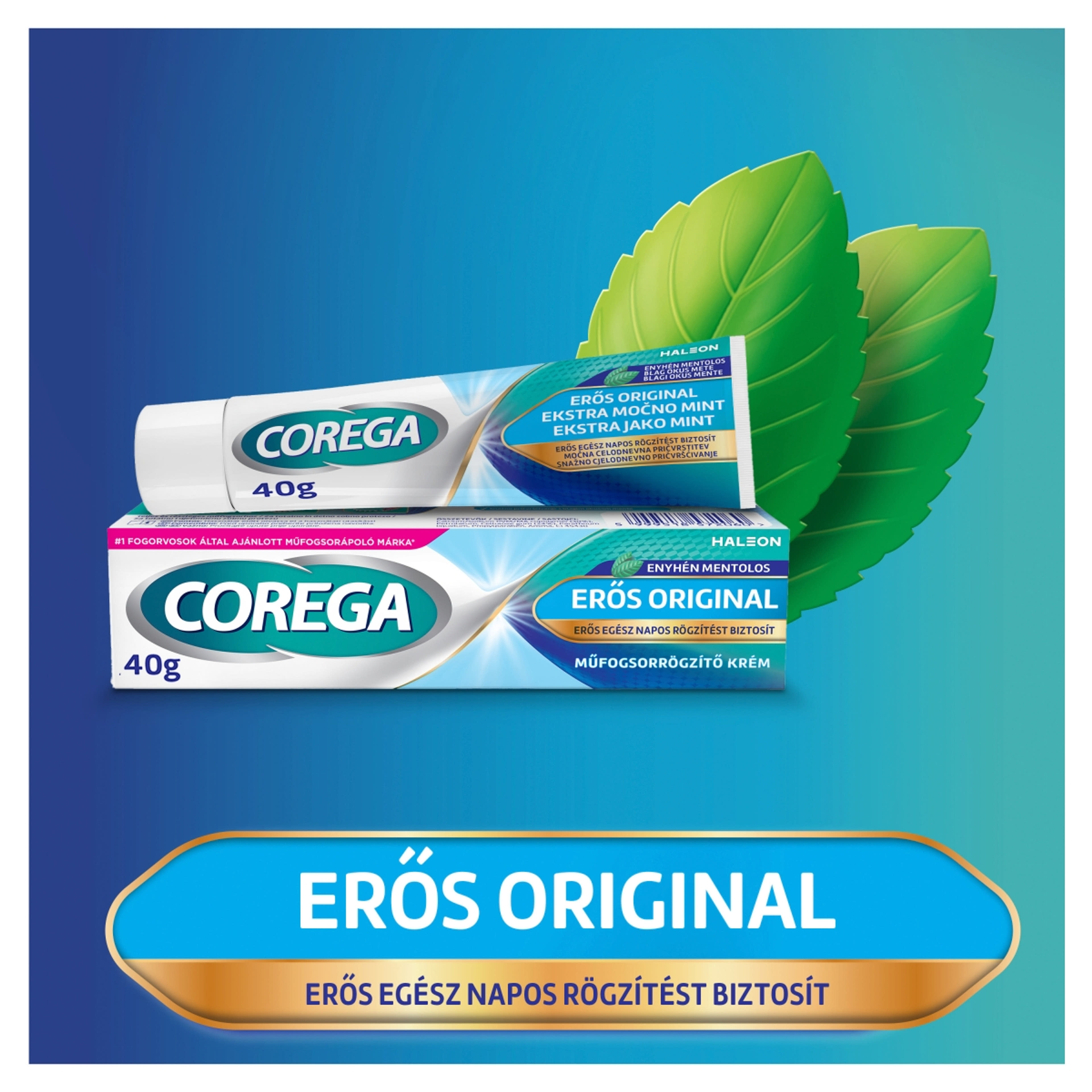Corega Erős Rögzítés XL műfogsorrögzítő krém - 70 g-4