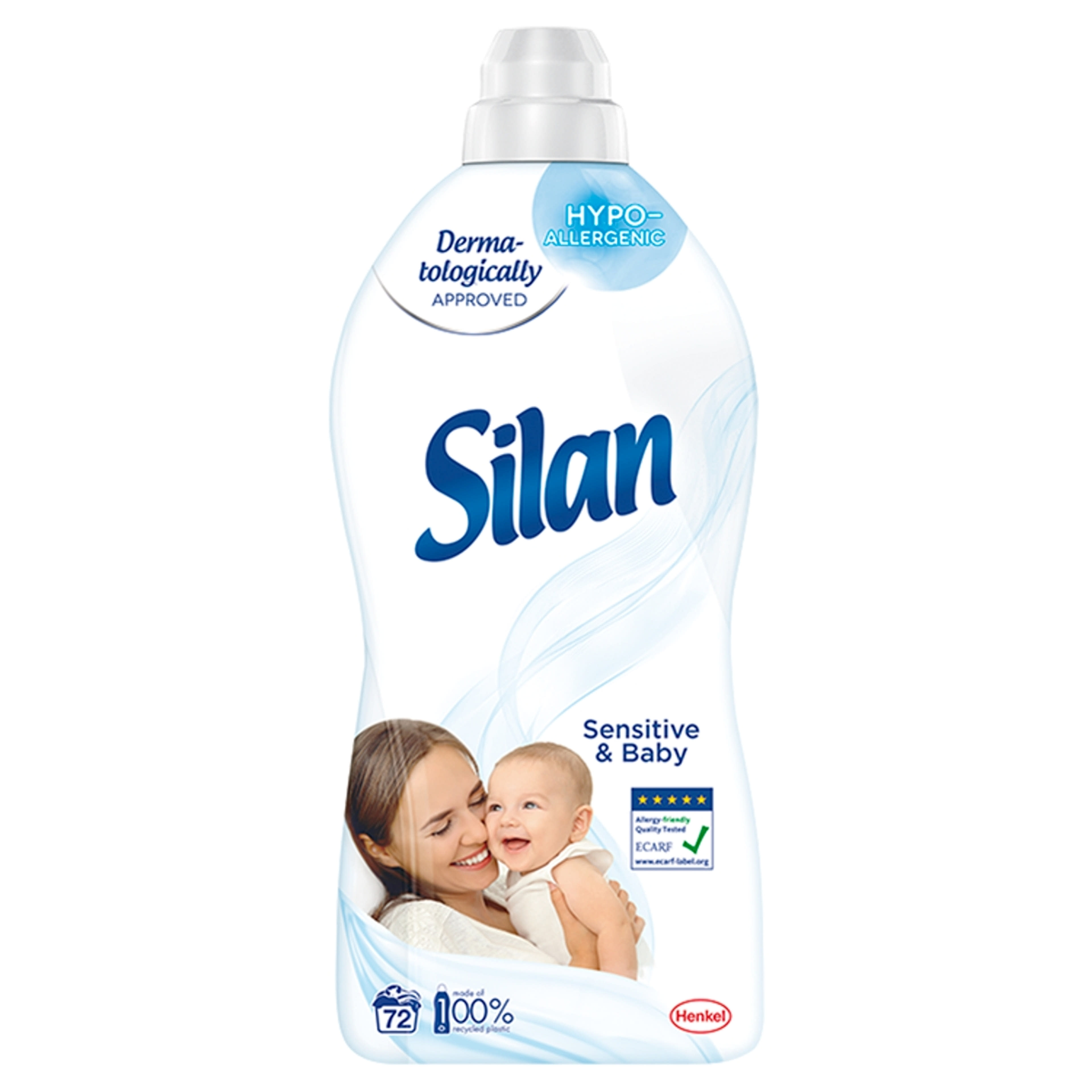 Silan Sensitive & Baby öblítő, 72 mosás - 1800 ml