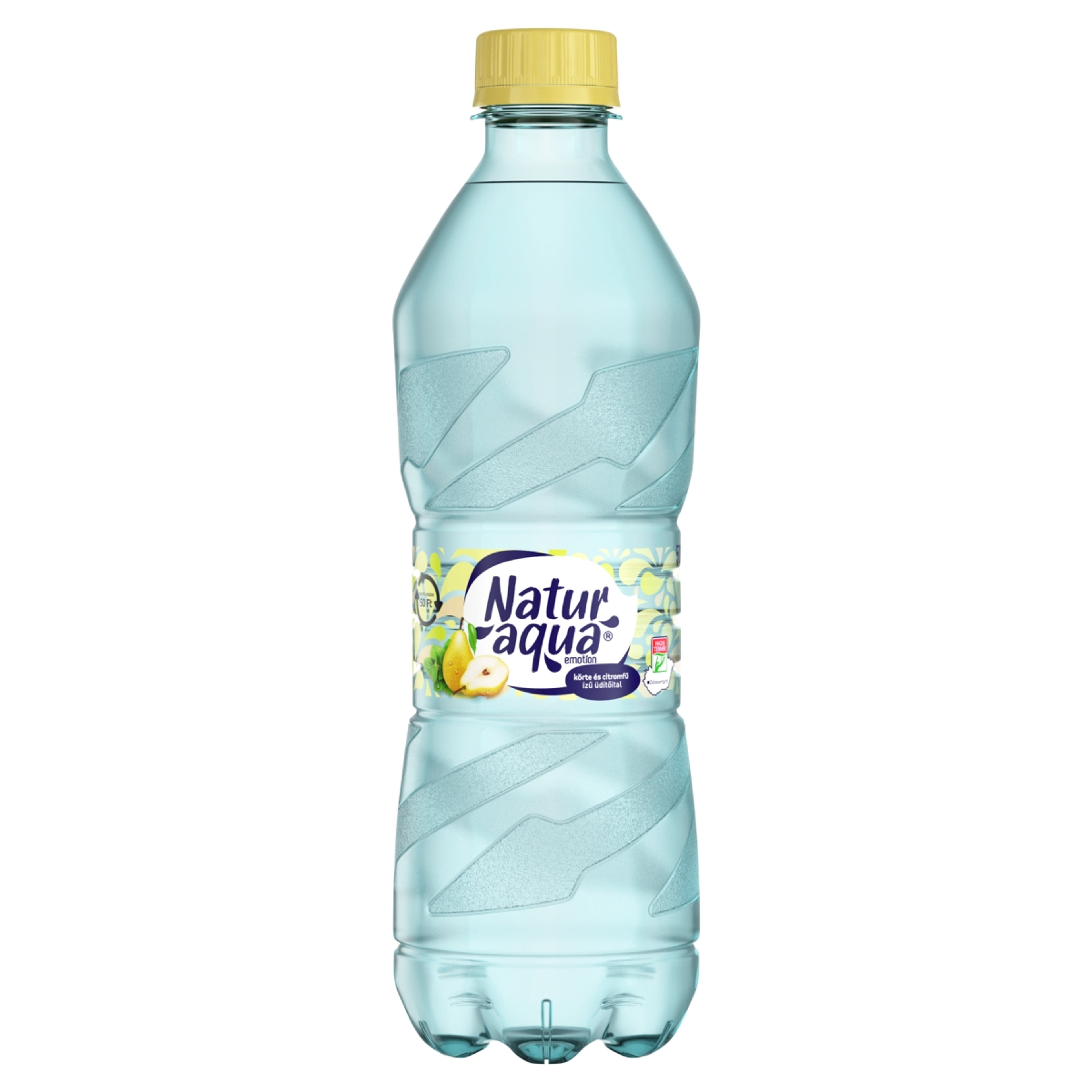 NaturAqua Emotion szénsavas üdítőital  körte és citromfű ízű -500 ml