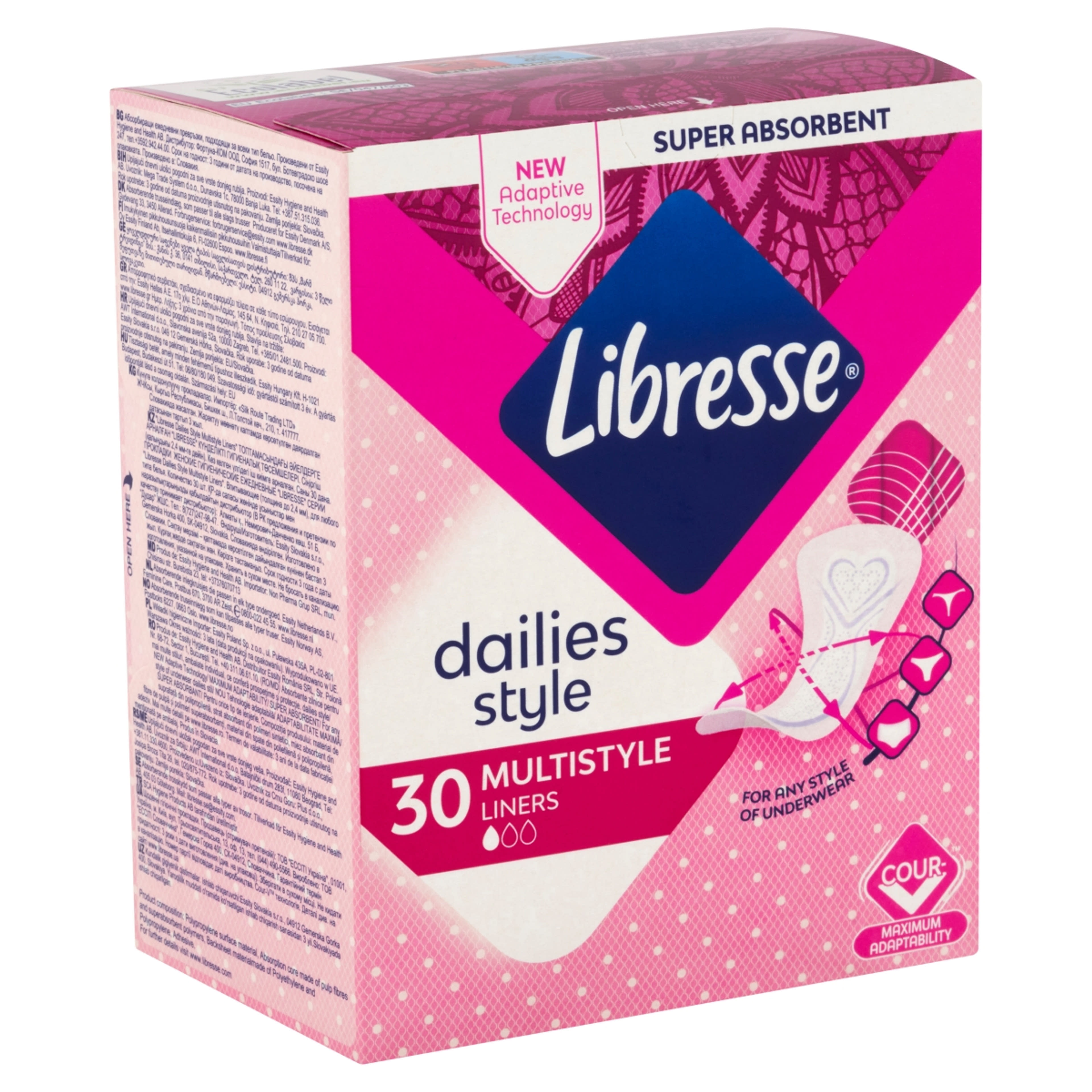 Libresse Multistyle tisztasági betét - 30 db-2