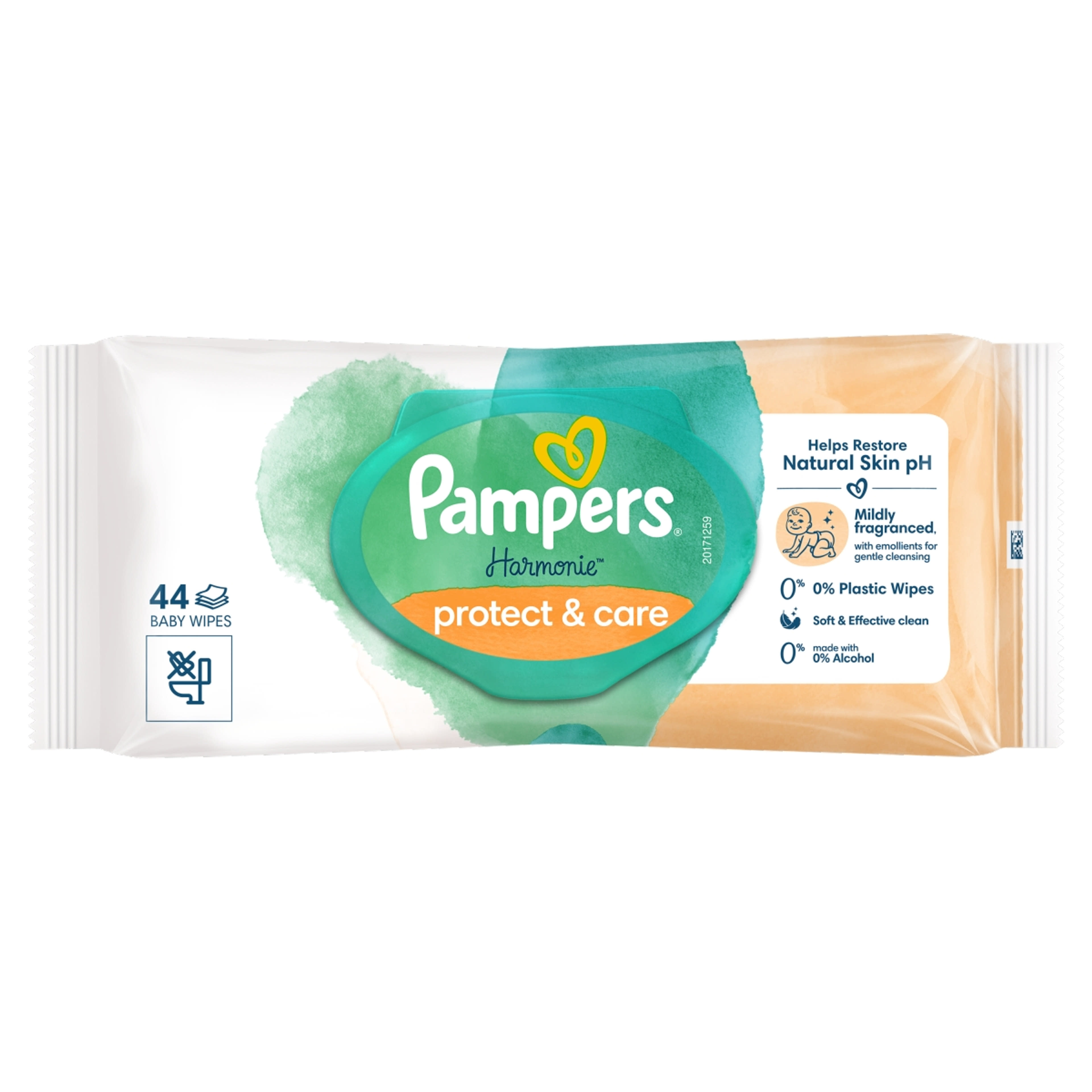 Pampers Harmonie Protect & Care Nedves törlőkendő - 44 db-1