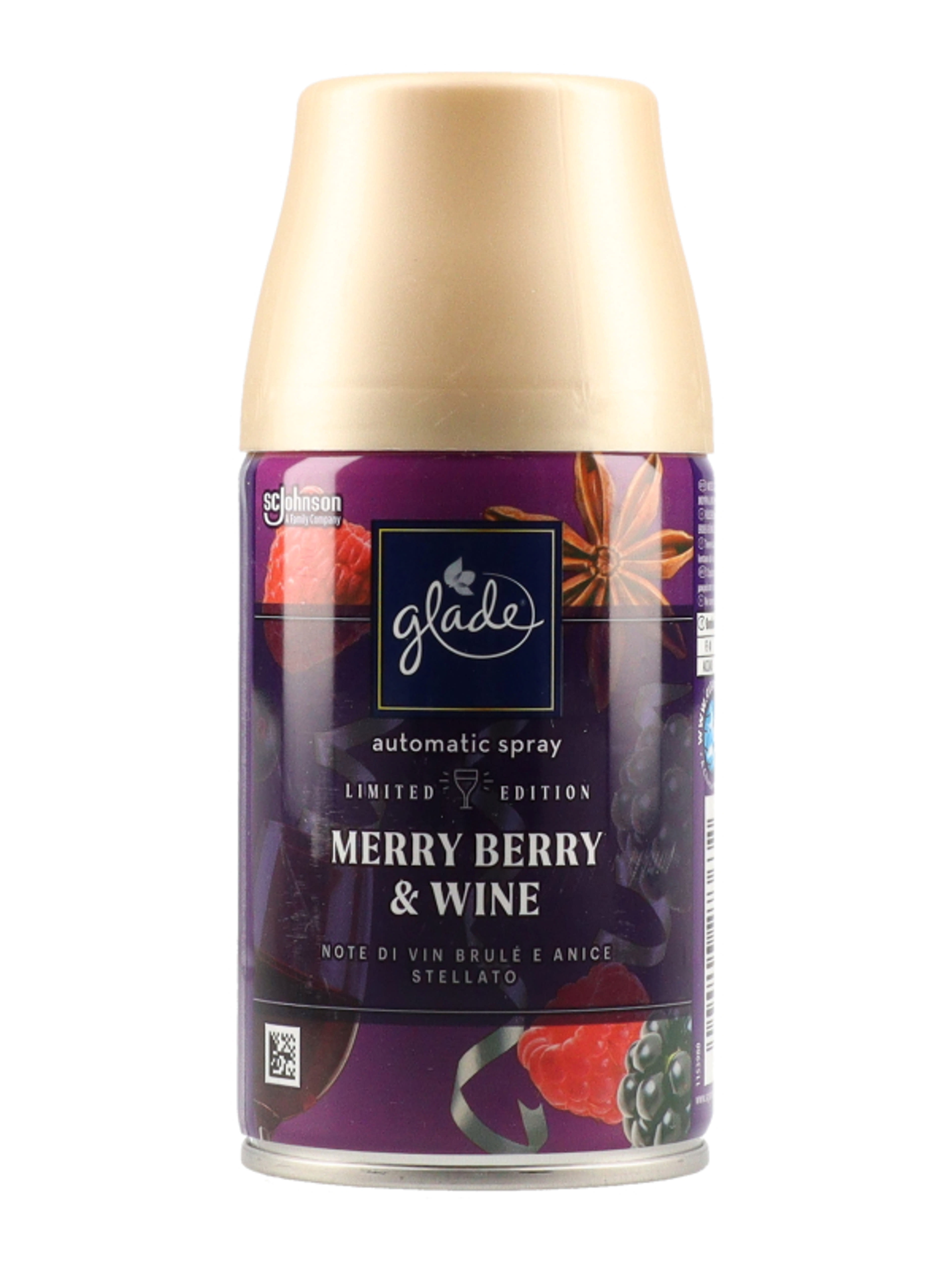 Glade automata légfrissítő utántöltő, Merry Berry&Wine - 269 ml