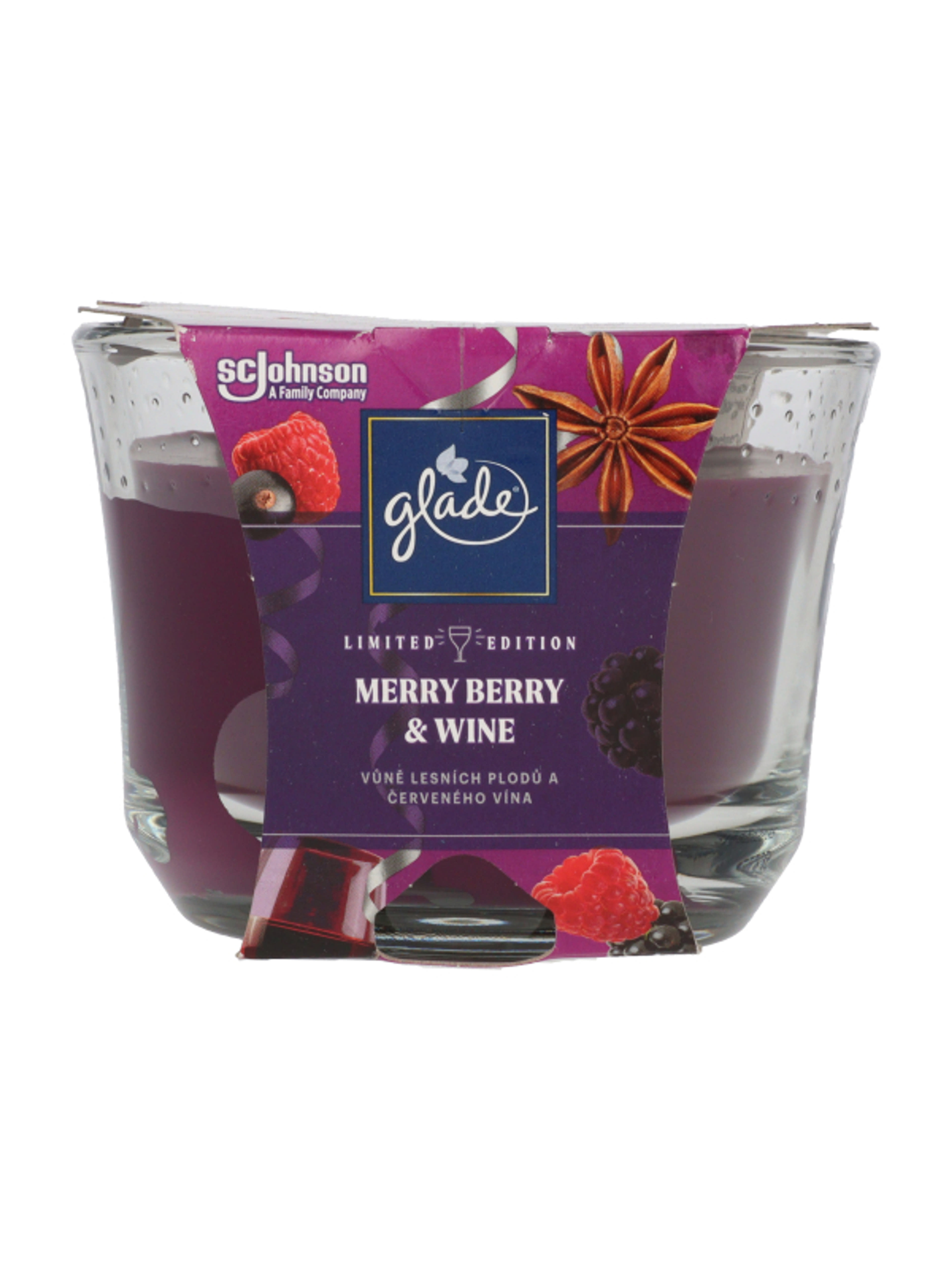 Glade Merry Berry & Wine óriás illatgyertya - 224 g