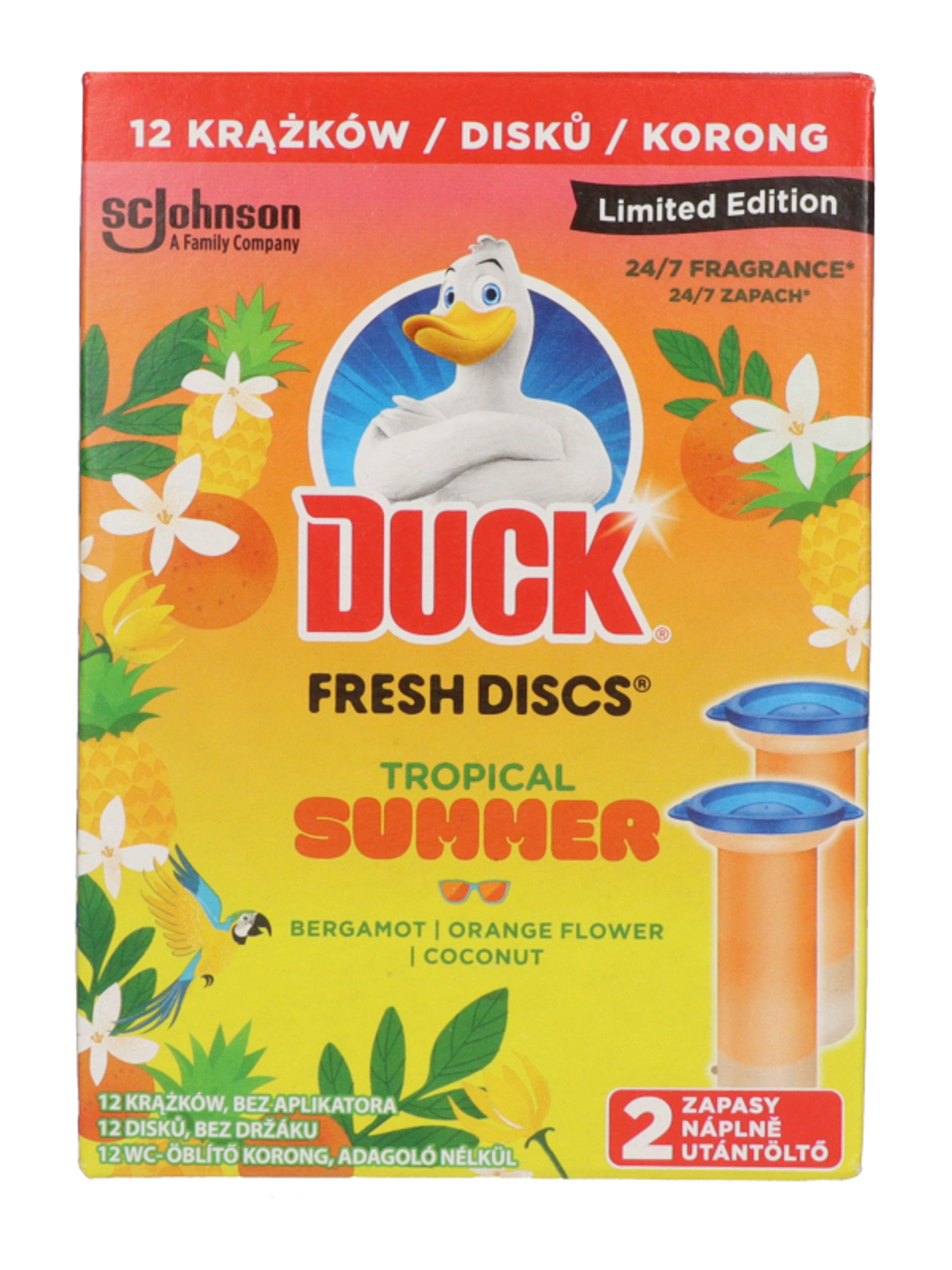 Duck Tropical Summer Fresh korong utántöltő dou - 72 ml-2