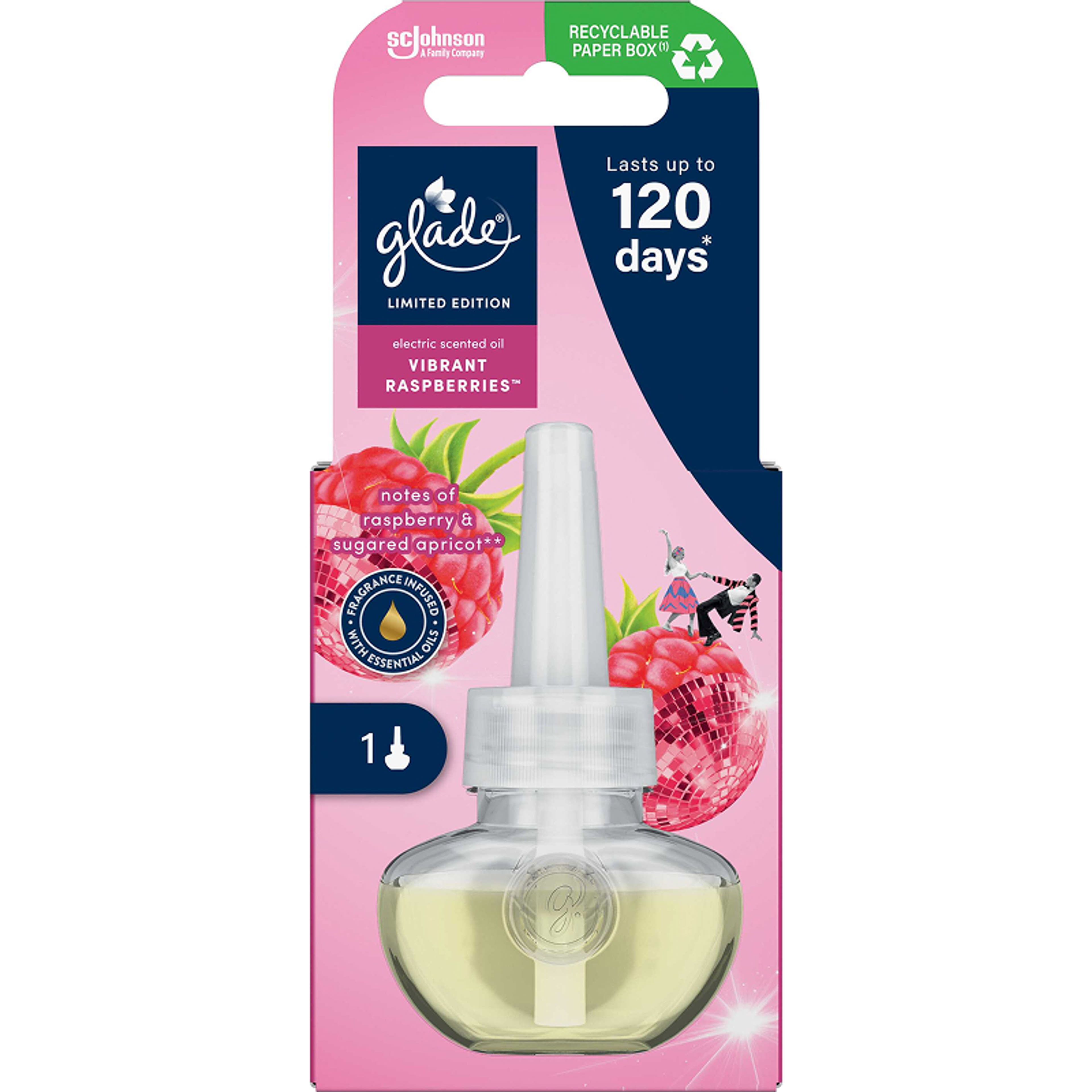 Glade Vibrant Raspberries elektromos légfrissítő készülék utántöltő - 20 ml-2