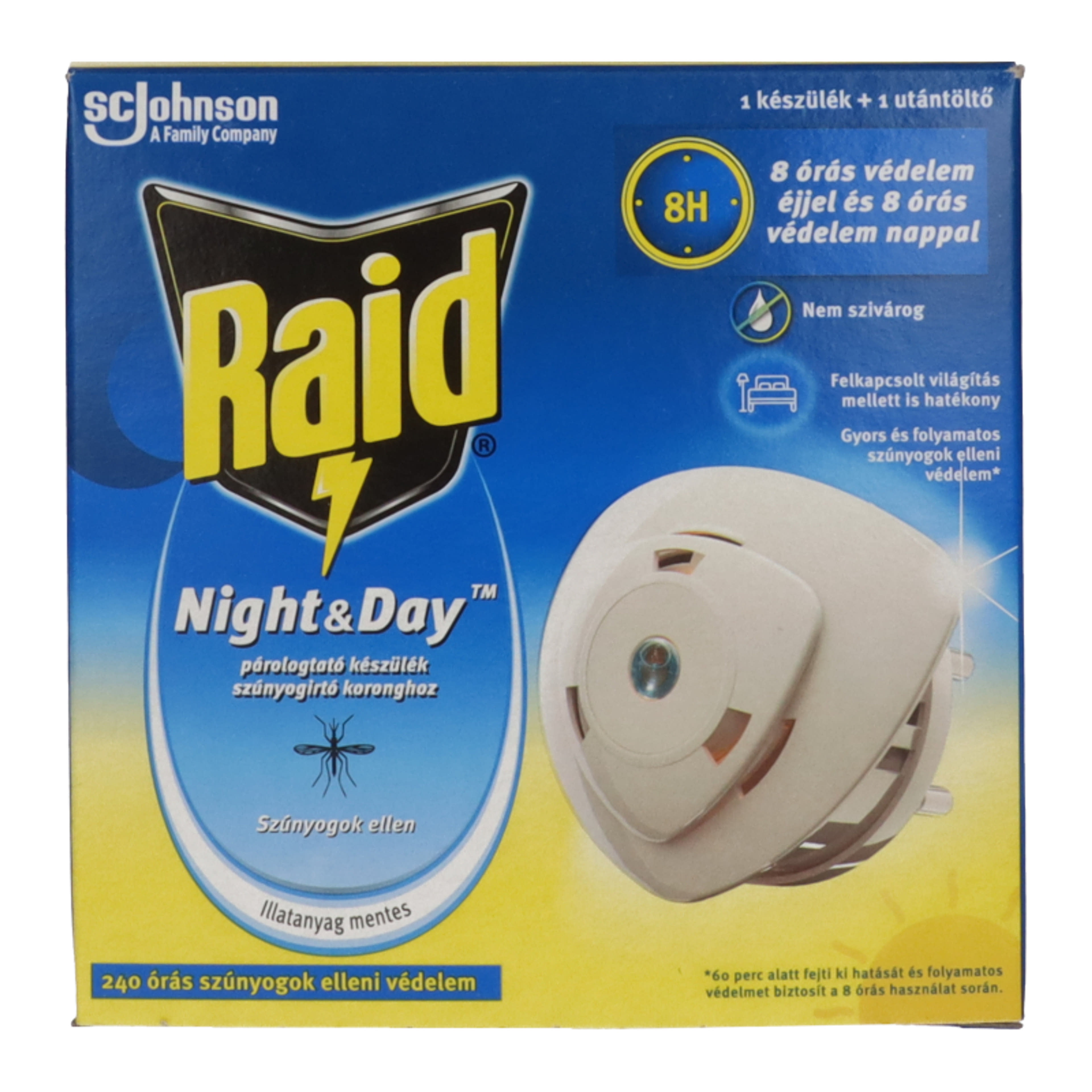 Raid Night & Day 240 órás elektromos szúnyog- és légyirtó készülék - 1 db-2