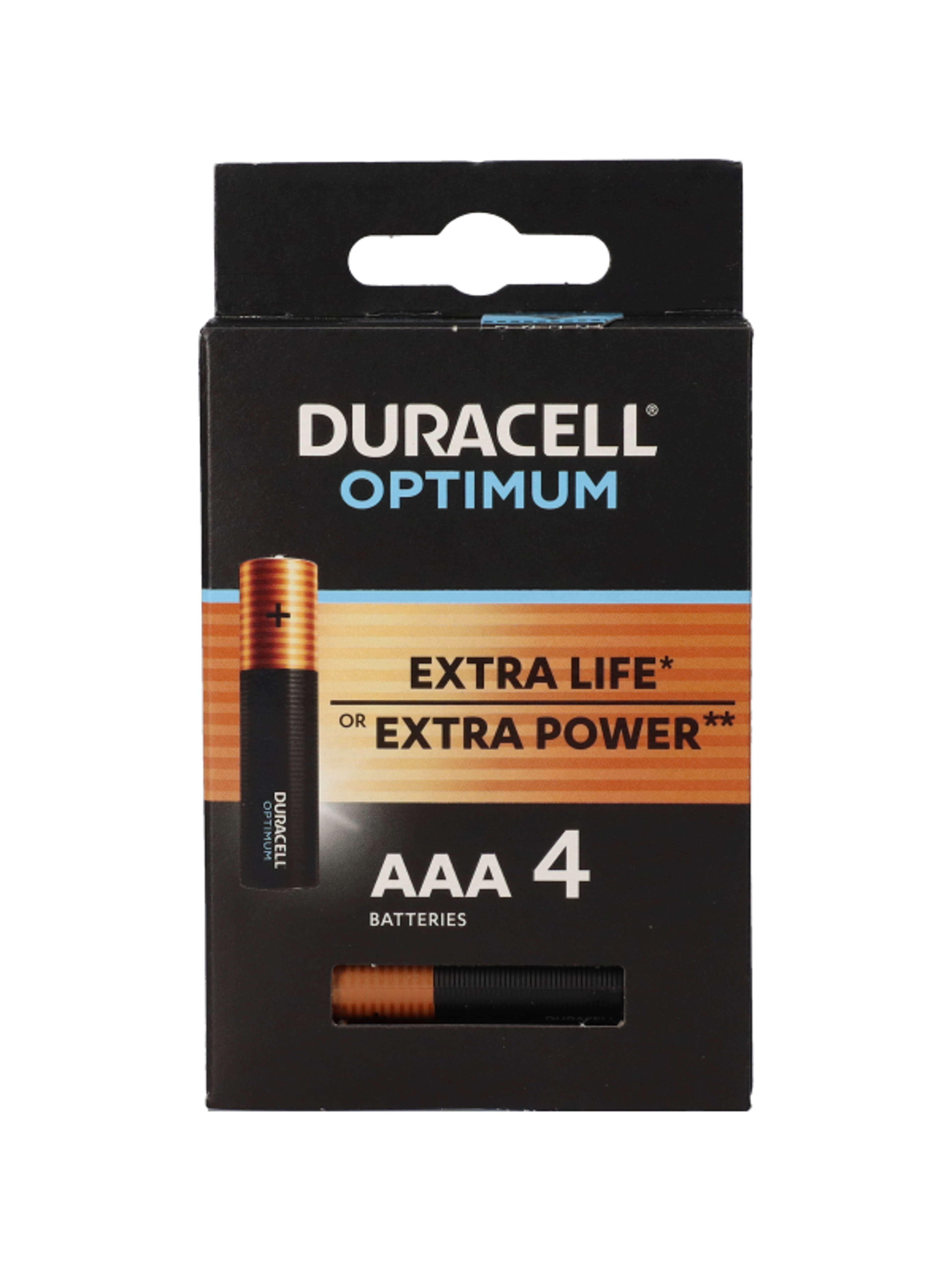 Duracell Optimum AAA alkáli elem - 4 db-2
