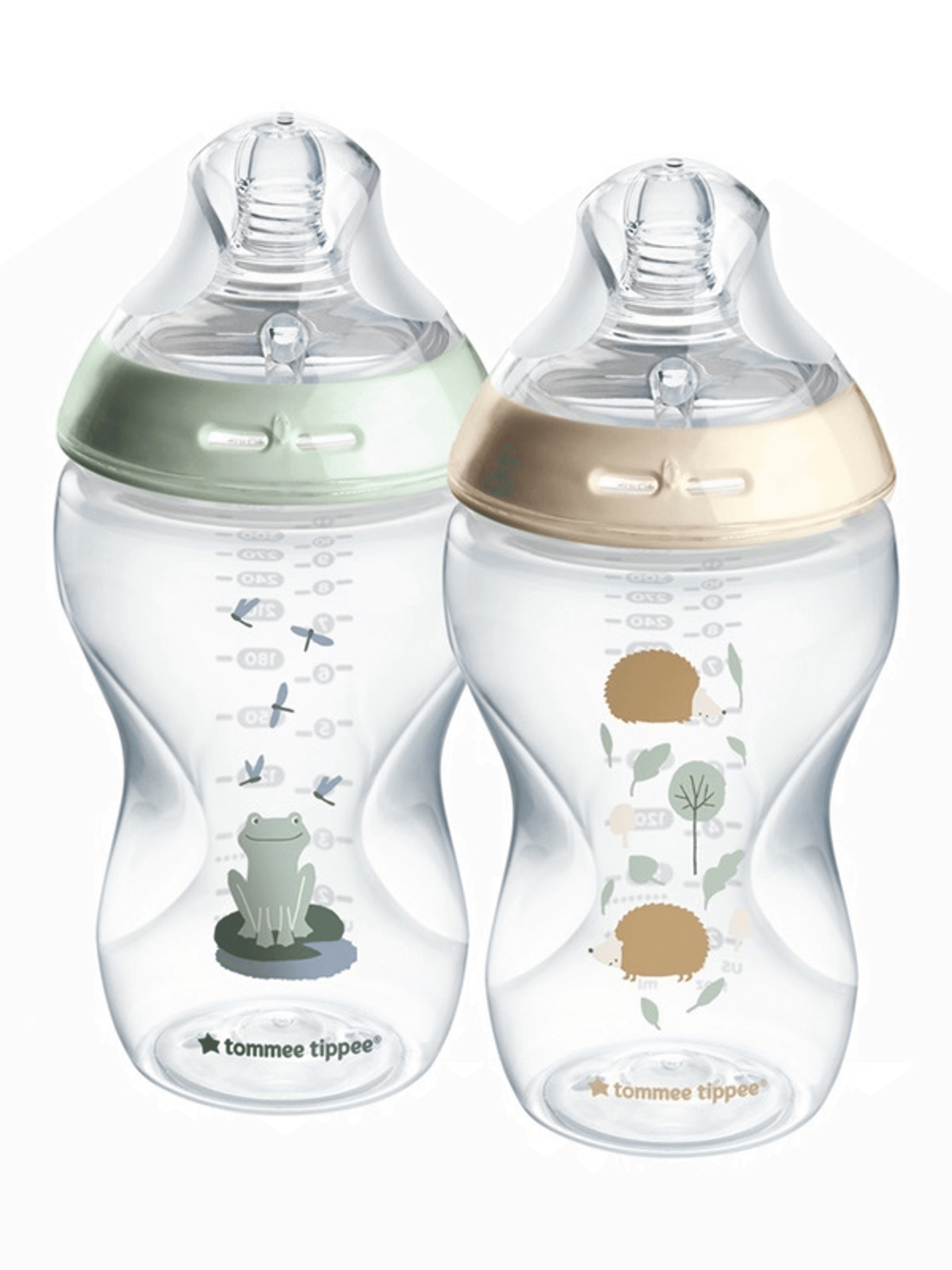 Tommee Tippee Natural Start önsterilizáló cumisüveg /béka, süni 2x340 ml - 1 db-2