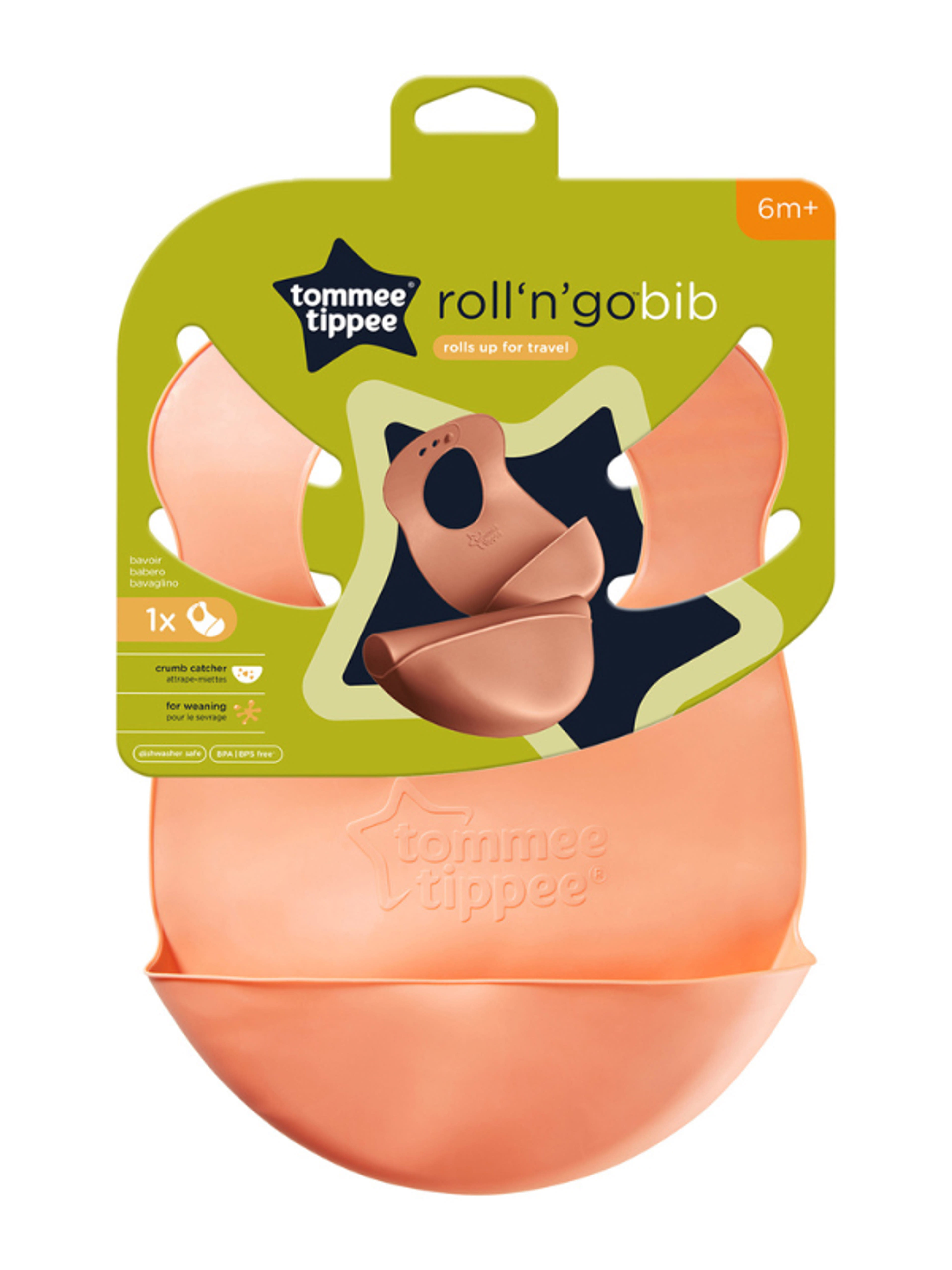 Tommee Tippee Műanyag Etető Előke 7 Hónapos Kortól - 1 db-2