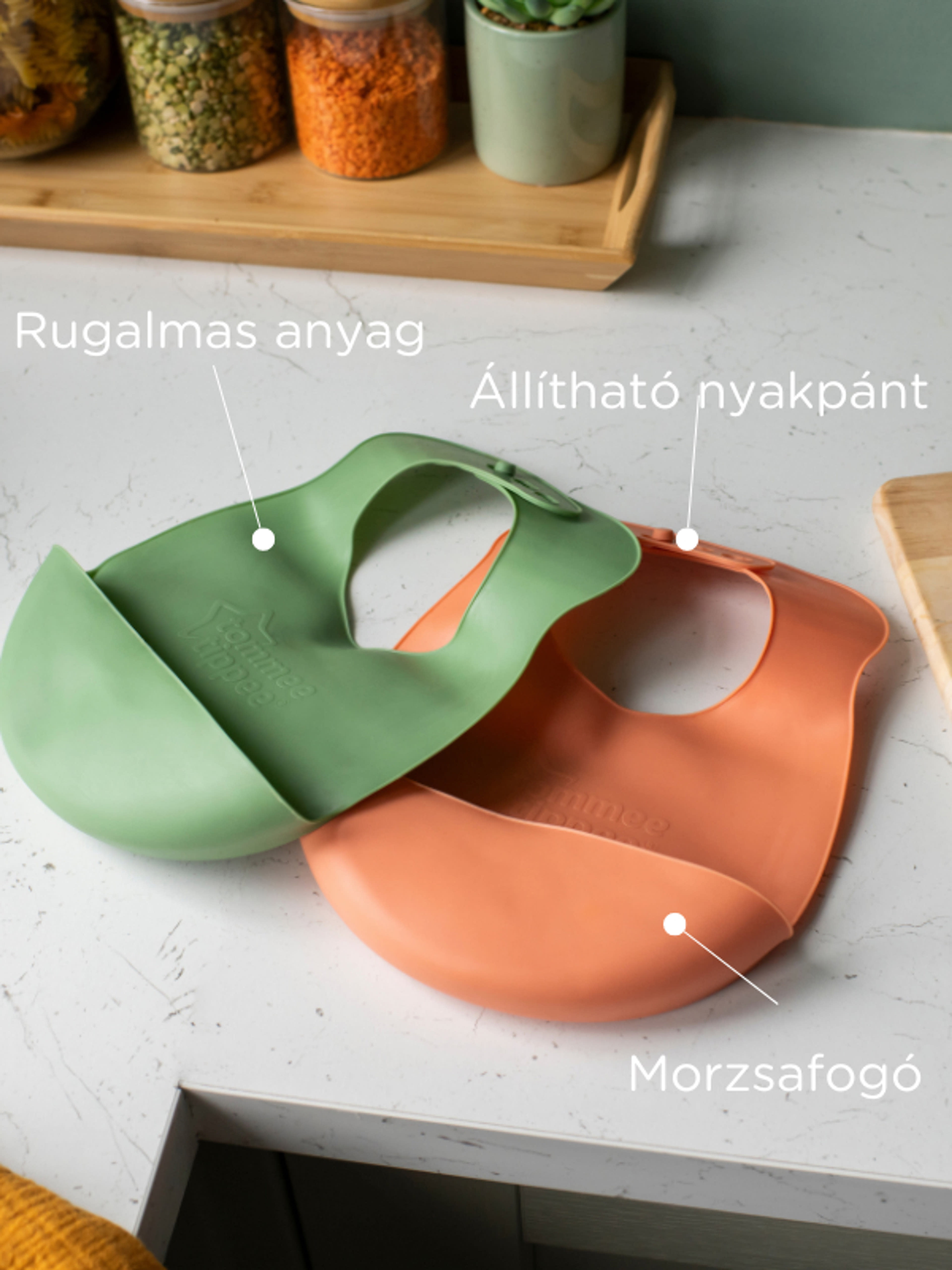 Tommee Tippee Műanyag Etető Előke 7 Hónapos Kortól - 1 db-8