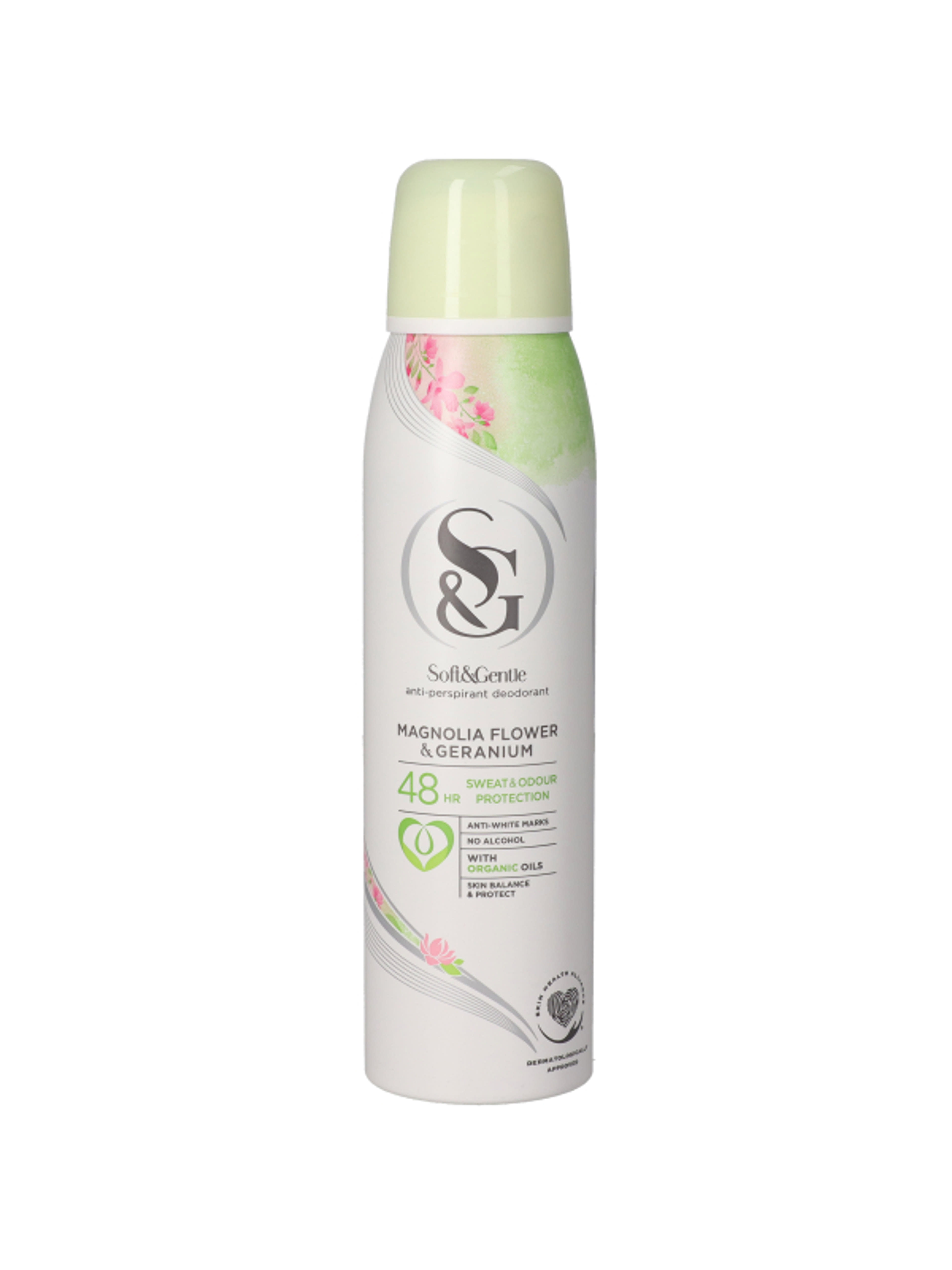 Soft&Gentle Skin Protect dezodor, magnólia és geránium - 150 ml
