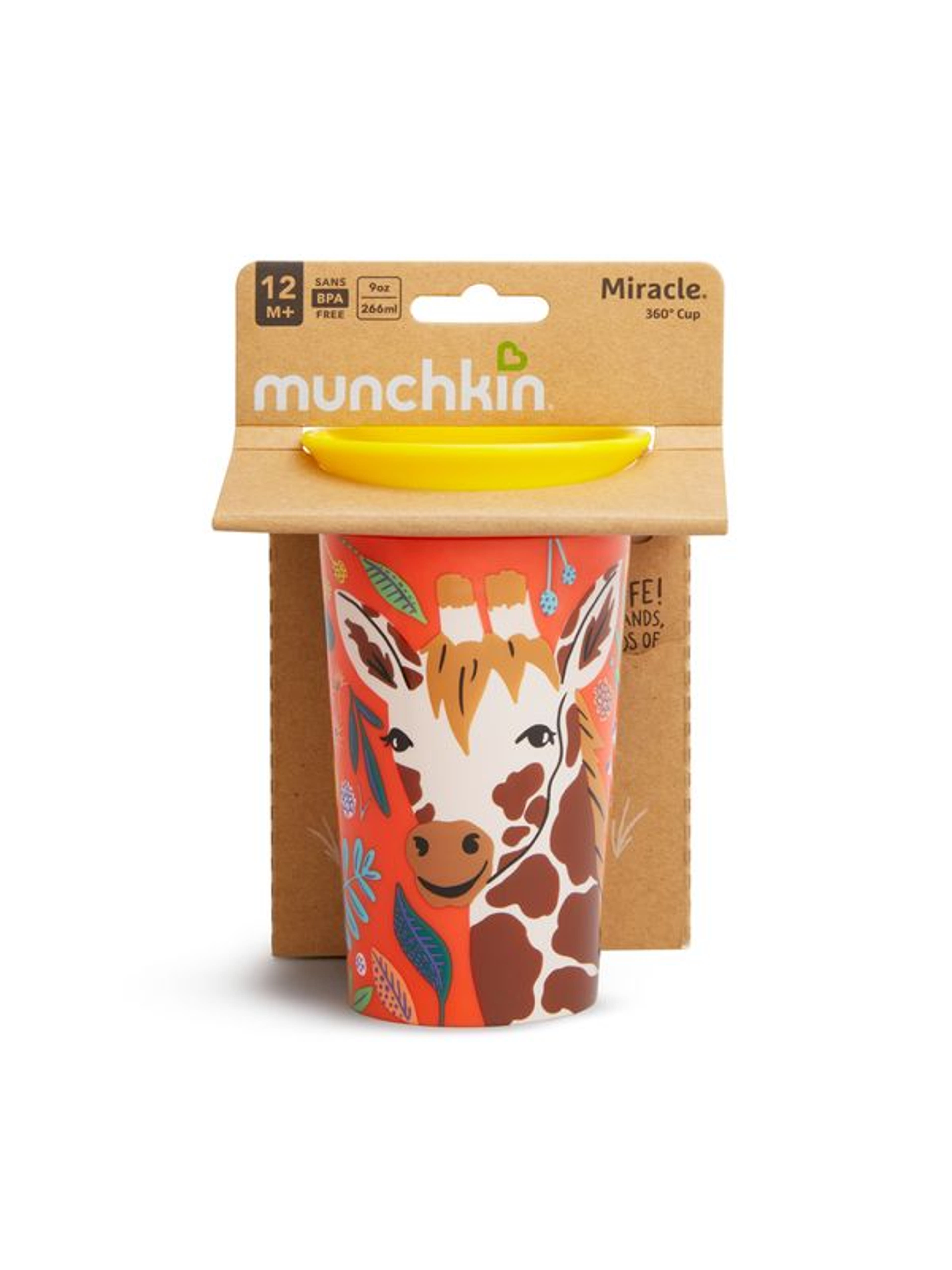 Munchkin Miracle 360 itatópohár, zsiráf 266 ml - 1 db