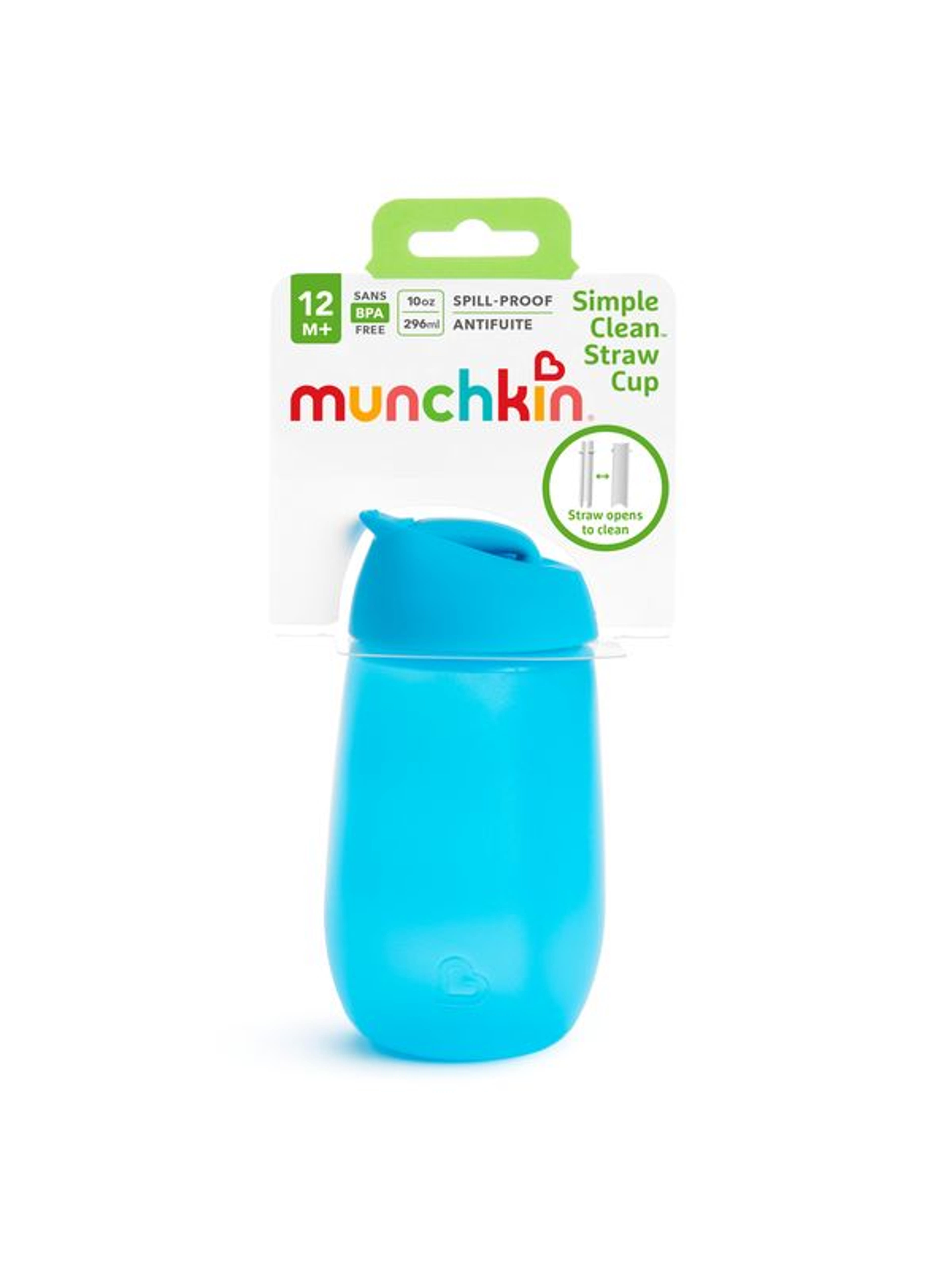 Munchkin Simple Clean itatópohár kék 296 ml - 1 db