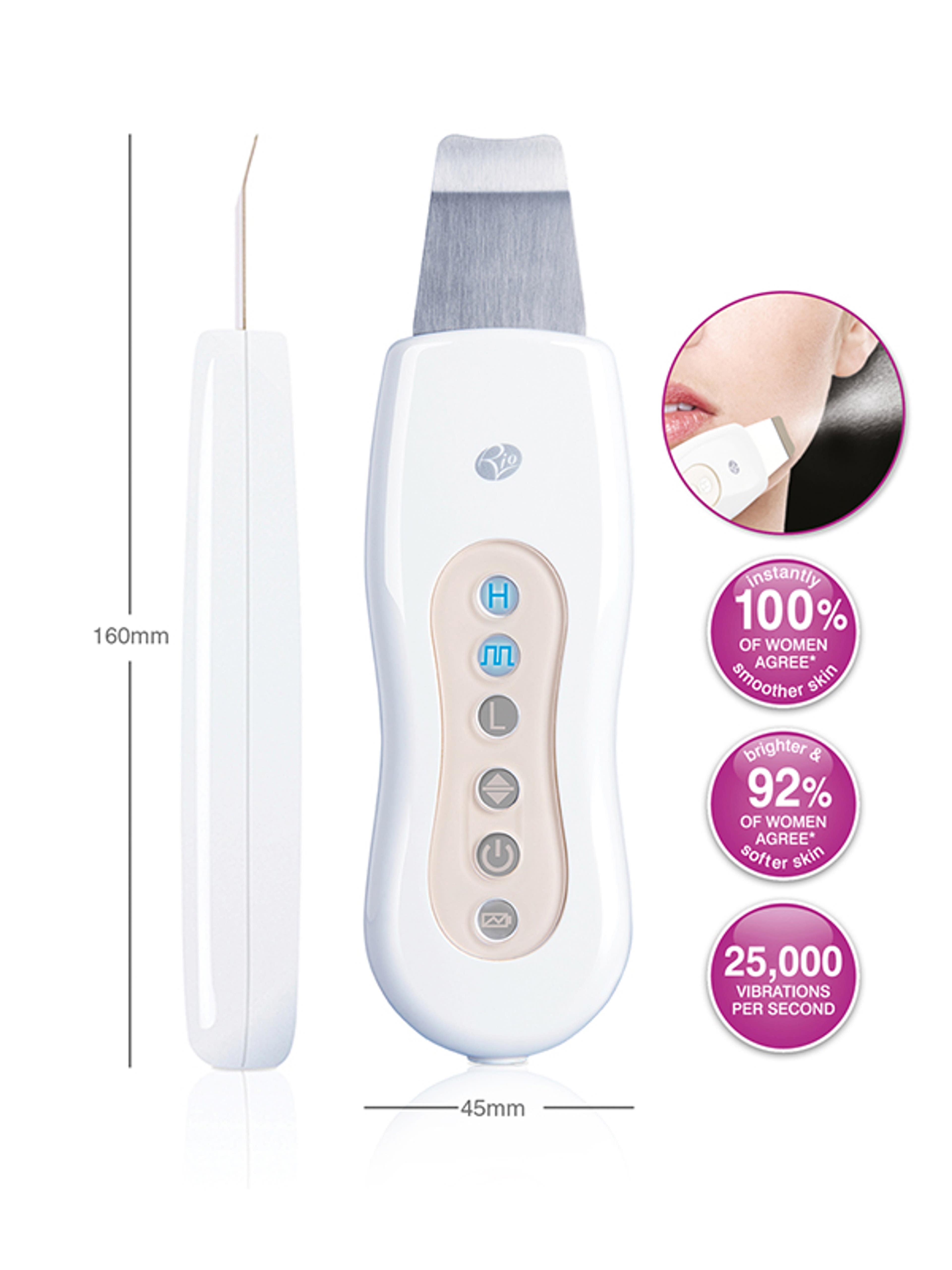 Rio beauty ultrahangos mély börtisztító peeling - 1 db-4