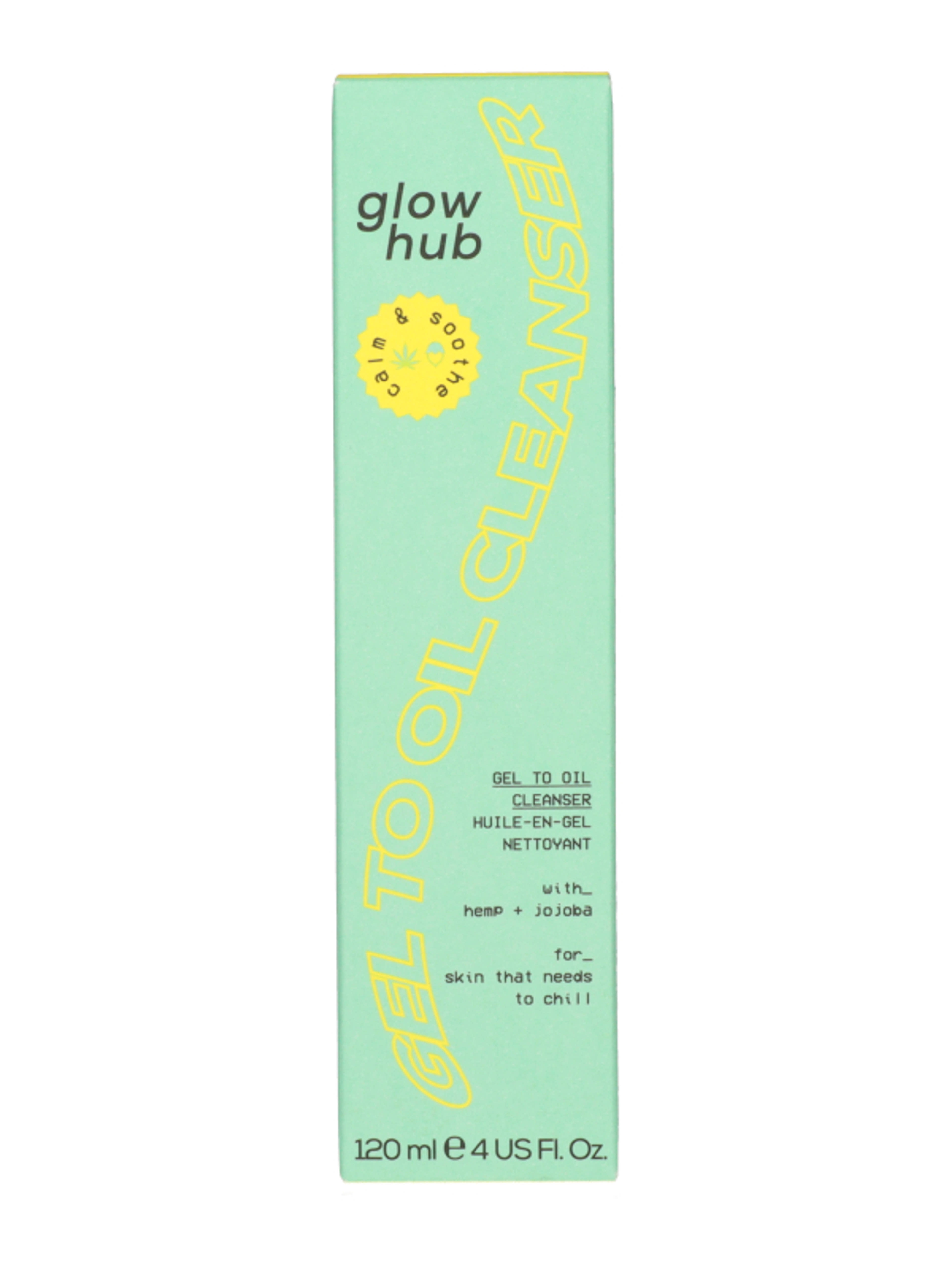Glow Hub Calm And Smooth Gel to Oil bőrnyugtató arctisztító - 173 g-2
