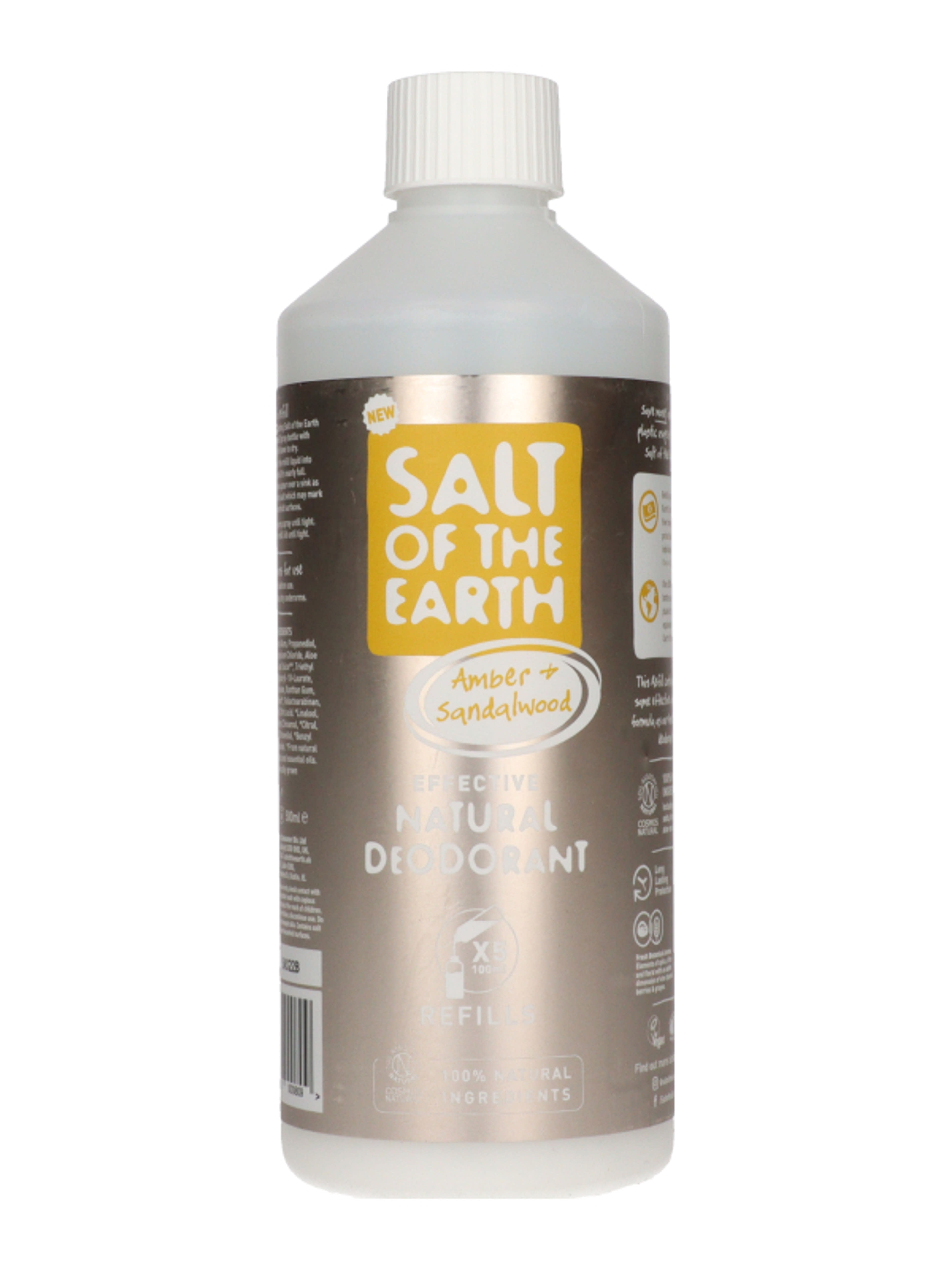 Salt Of The Earth deo spray utántöltő borostyán-szantálfa - 500 ml