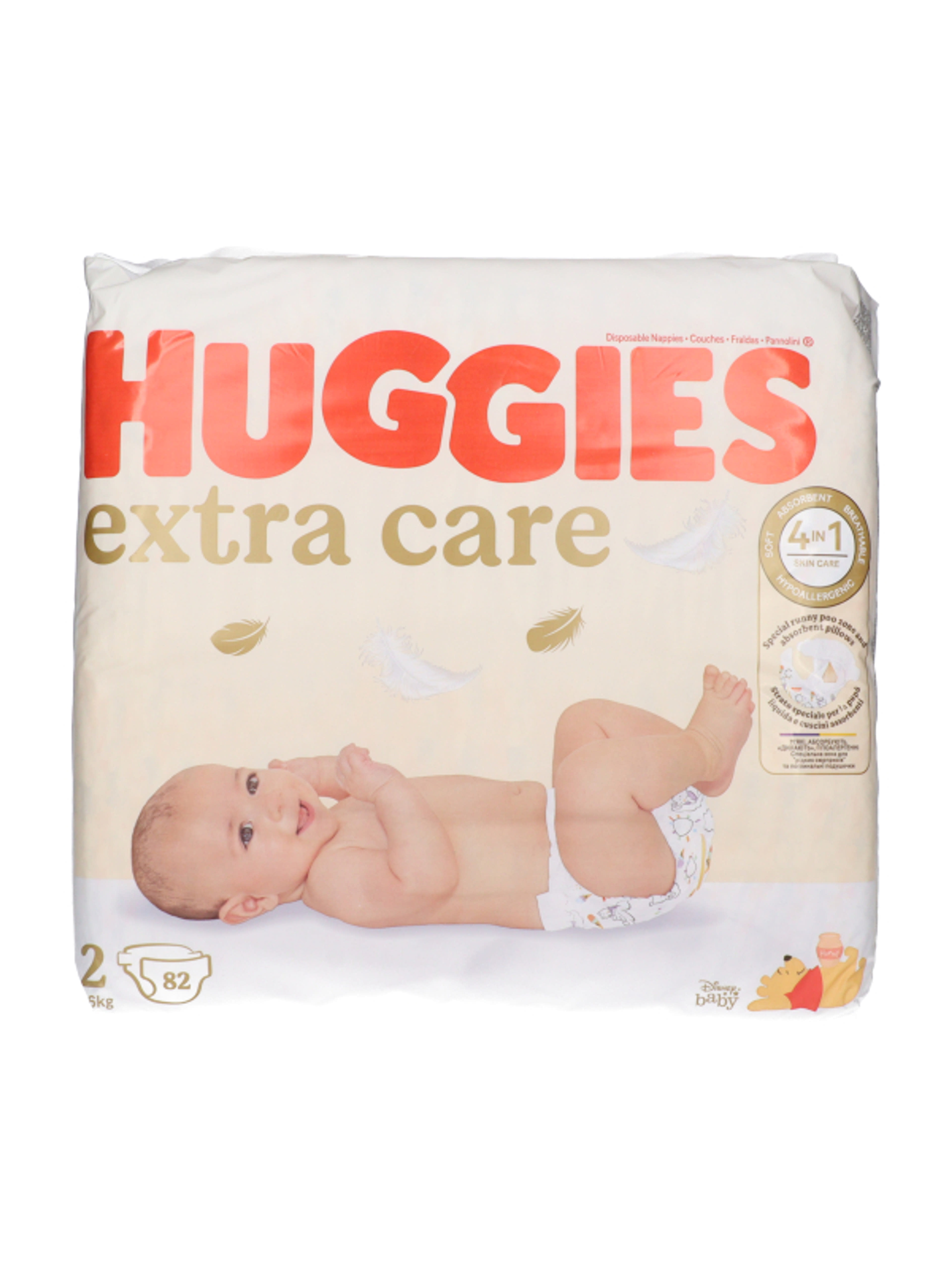 Huggies Extra Care 2 újszülött nadrágpelenka 4-6 kg - 82 db