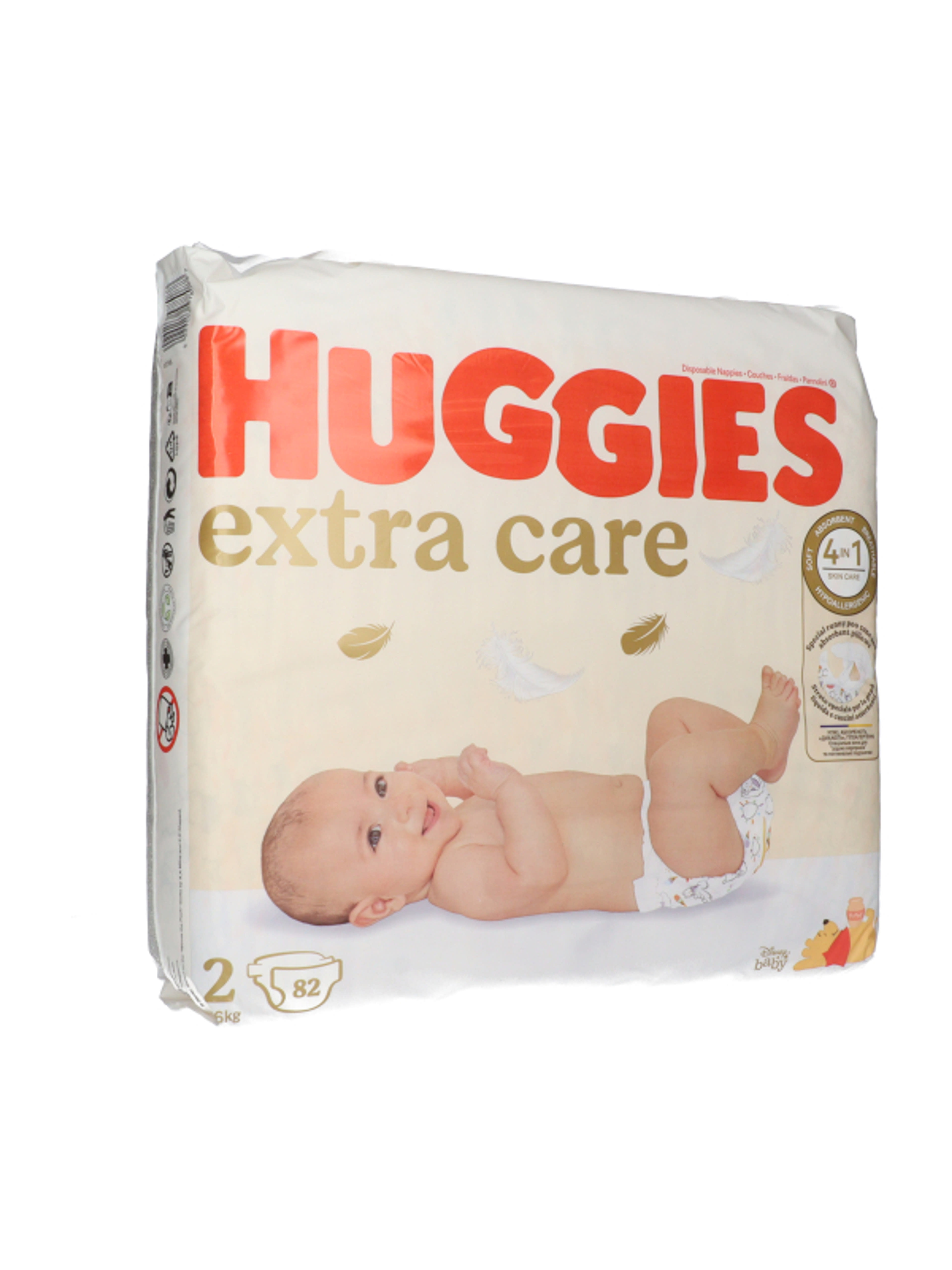 Huggies Extra Care 2 újszülött nadrágpelenka 4-6 kg - 82 db-2