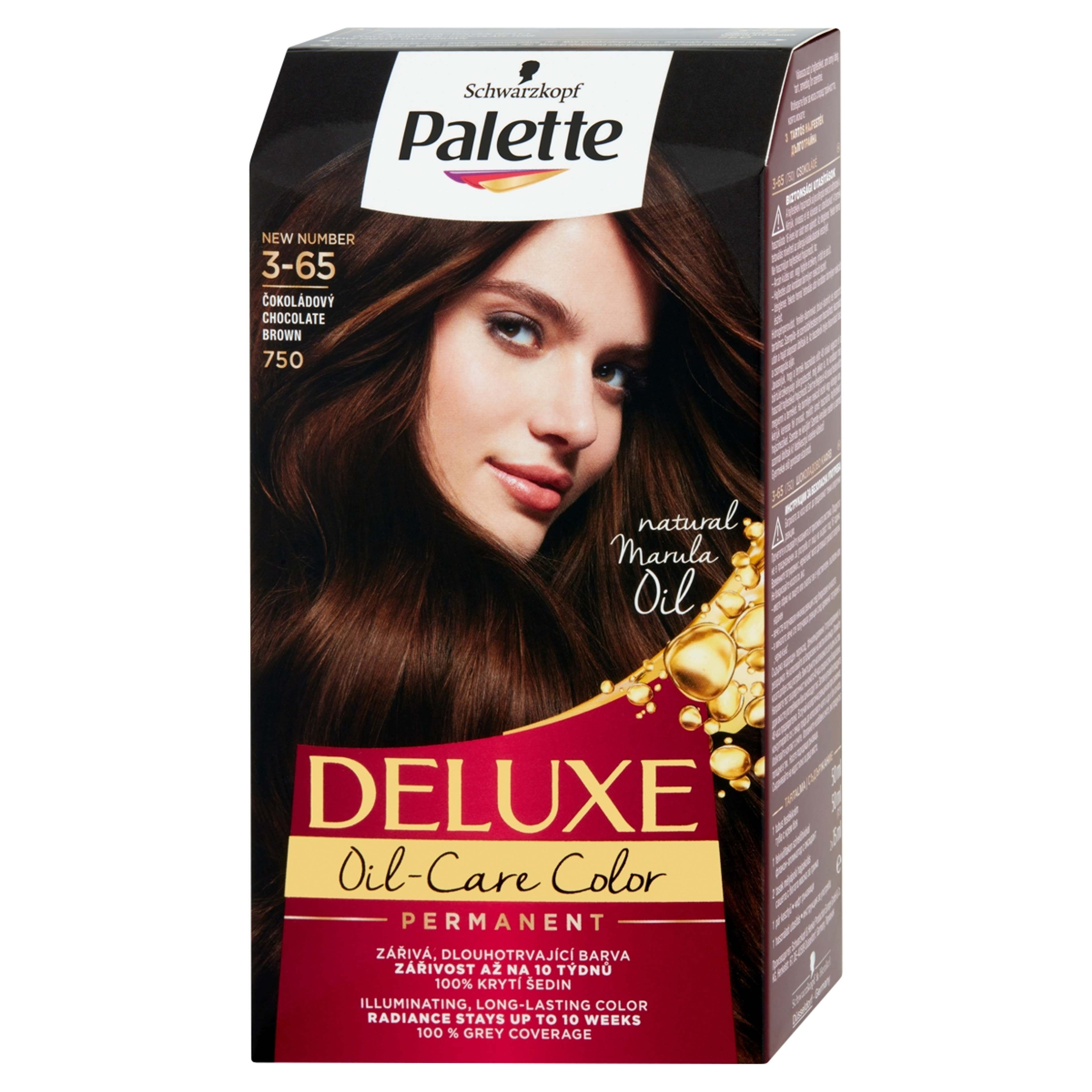 Palette Deluxe 3-65 csokoládé intenzív krémhajfesték (750) - 1 db-3