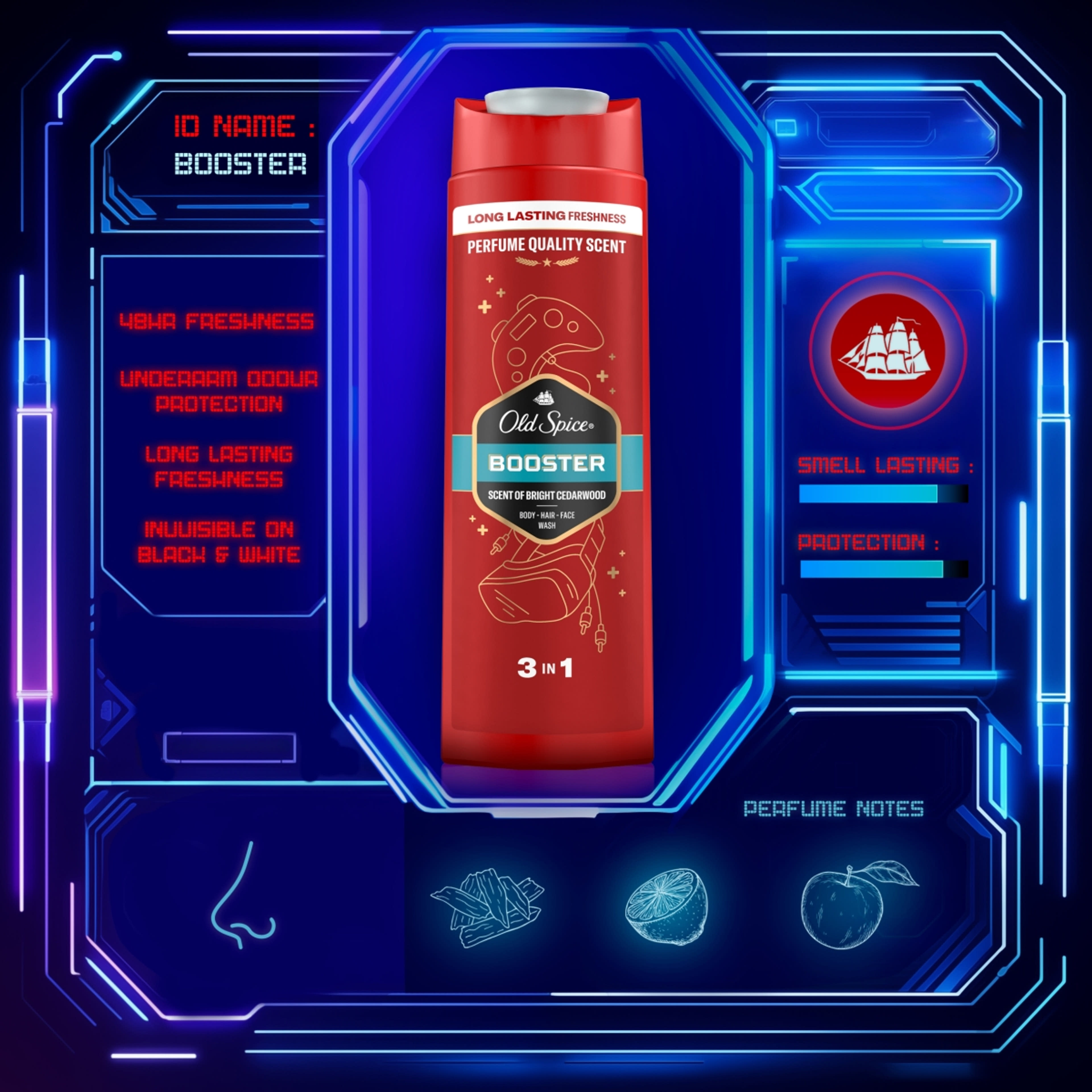 Old Spice Tusfürdő Booster - 400 ml-7
