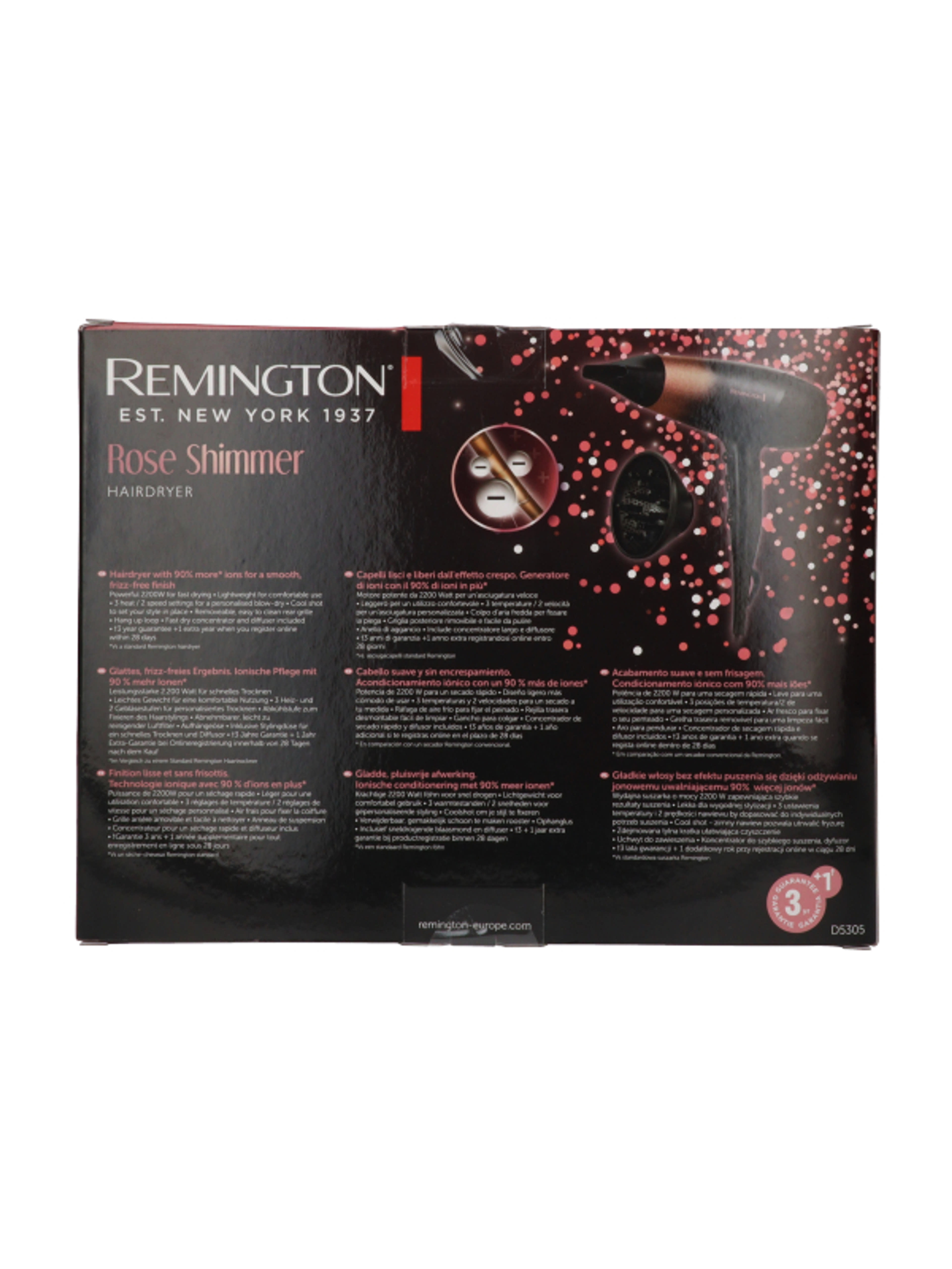 Remington D5305 Rose Shimmer hajszárító - 1 db-3