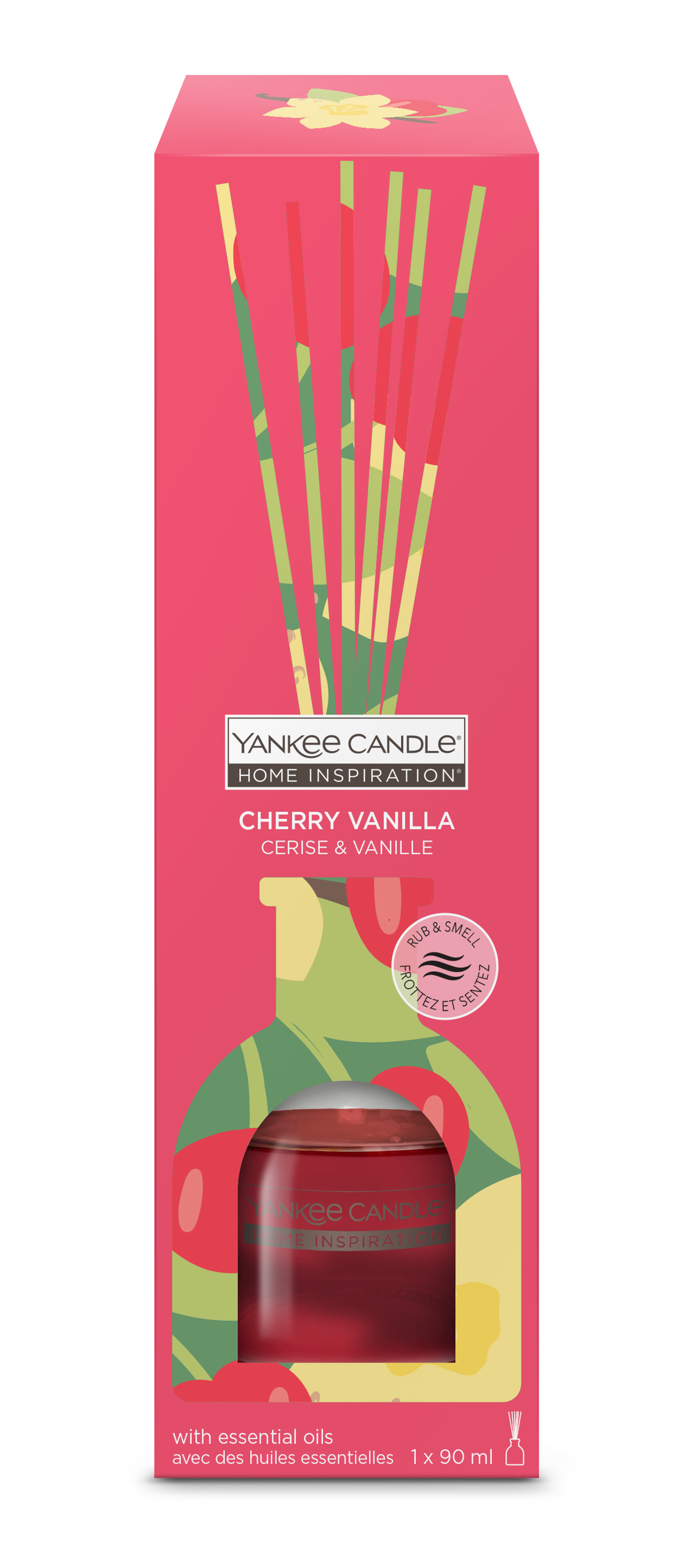Yankee Candle pálcás illatosító cseresznye és vanília illattal - 90 ml
