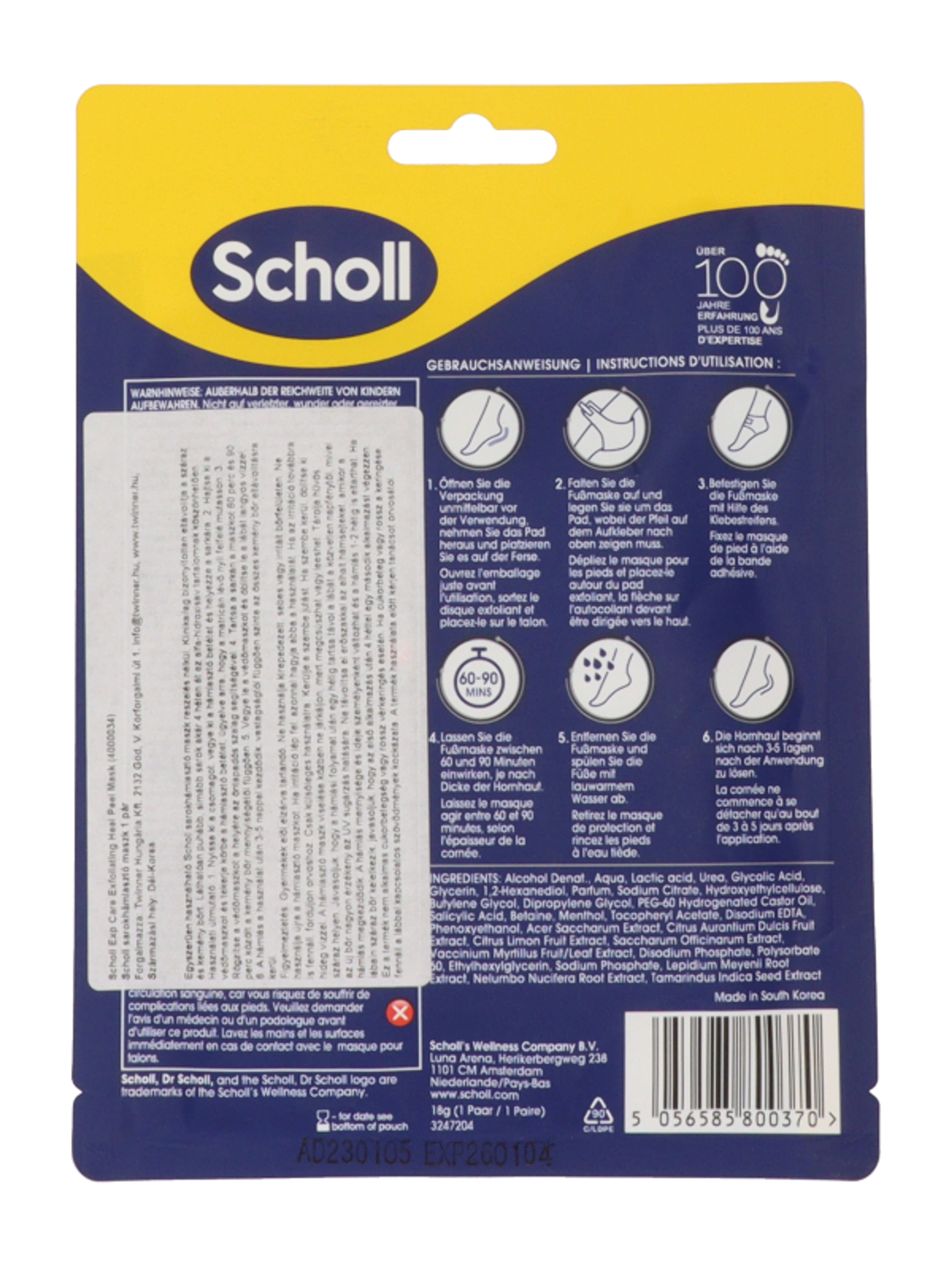 Scholl sarokhámlasztó maszk 1 pár - 1 db-2