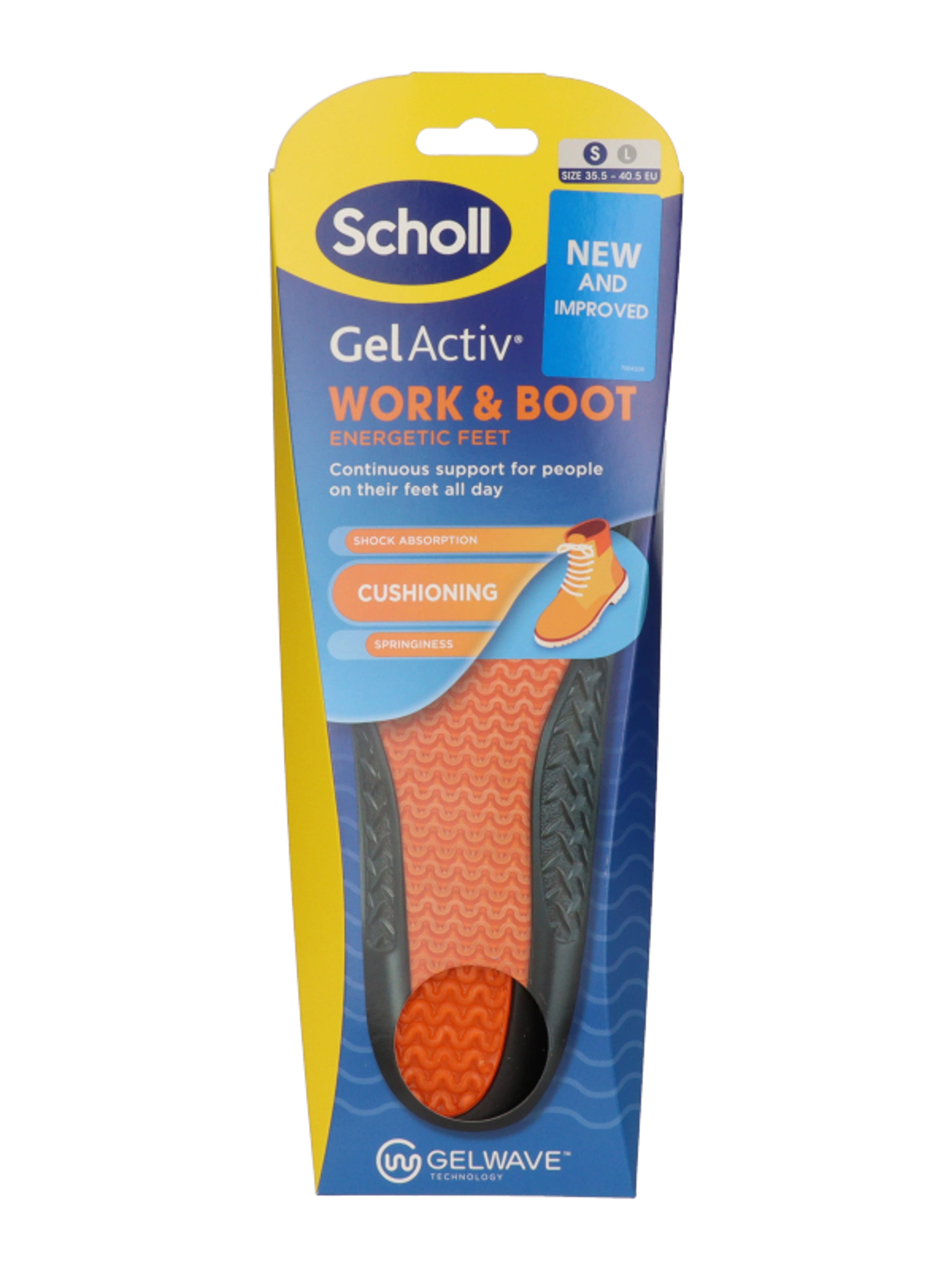 Scholl Gel Activ Work&Boots talpbetét S méret - 2 db-1
