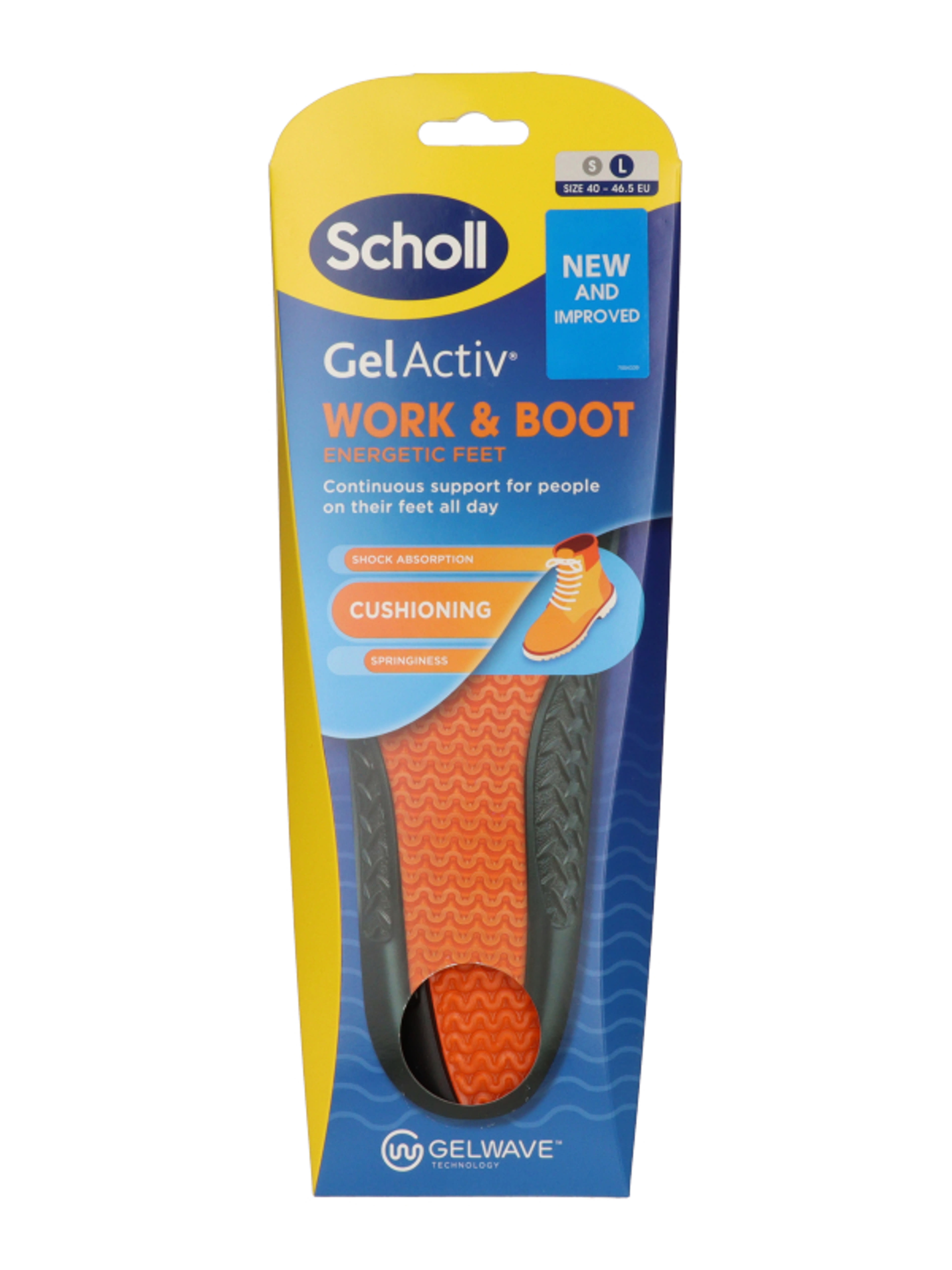 Scholl Gel Activ Work&Boots talpbetét L méret - 2 db-1