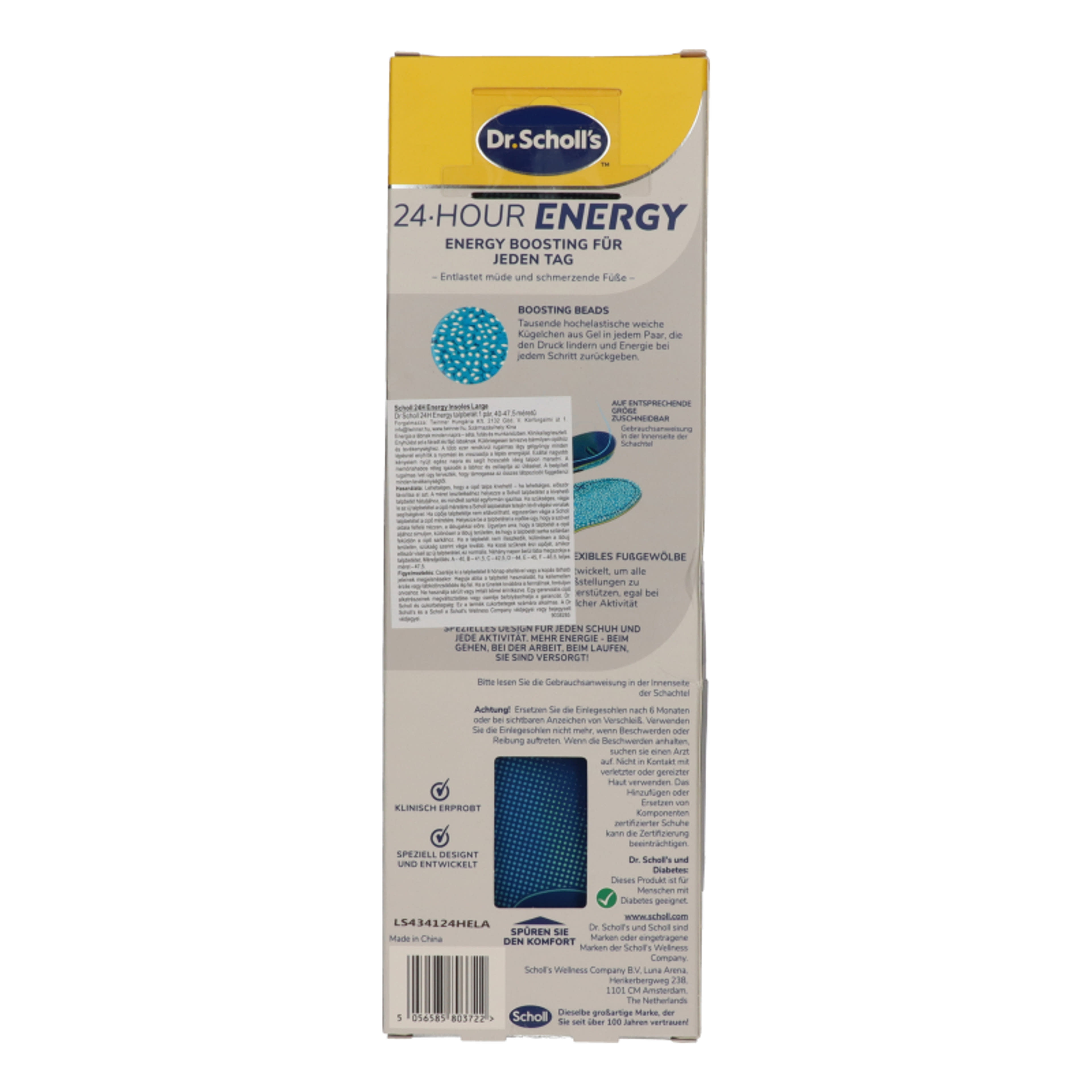 Dr Scholl 24H Energy talpbetét 1 pár, 40-47,5  - 2 db-3