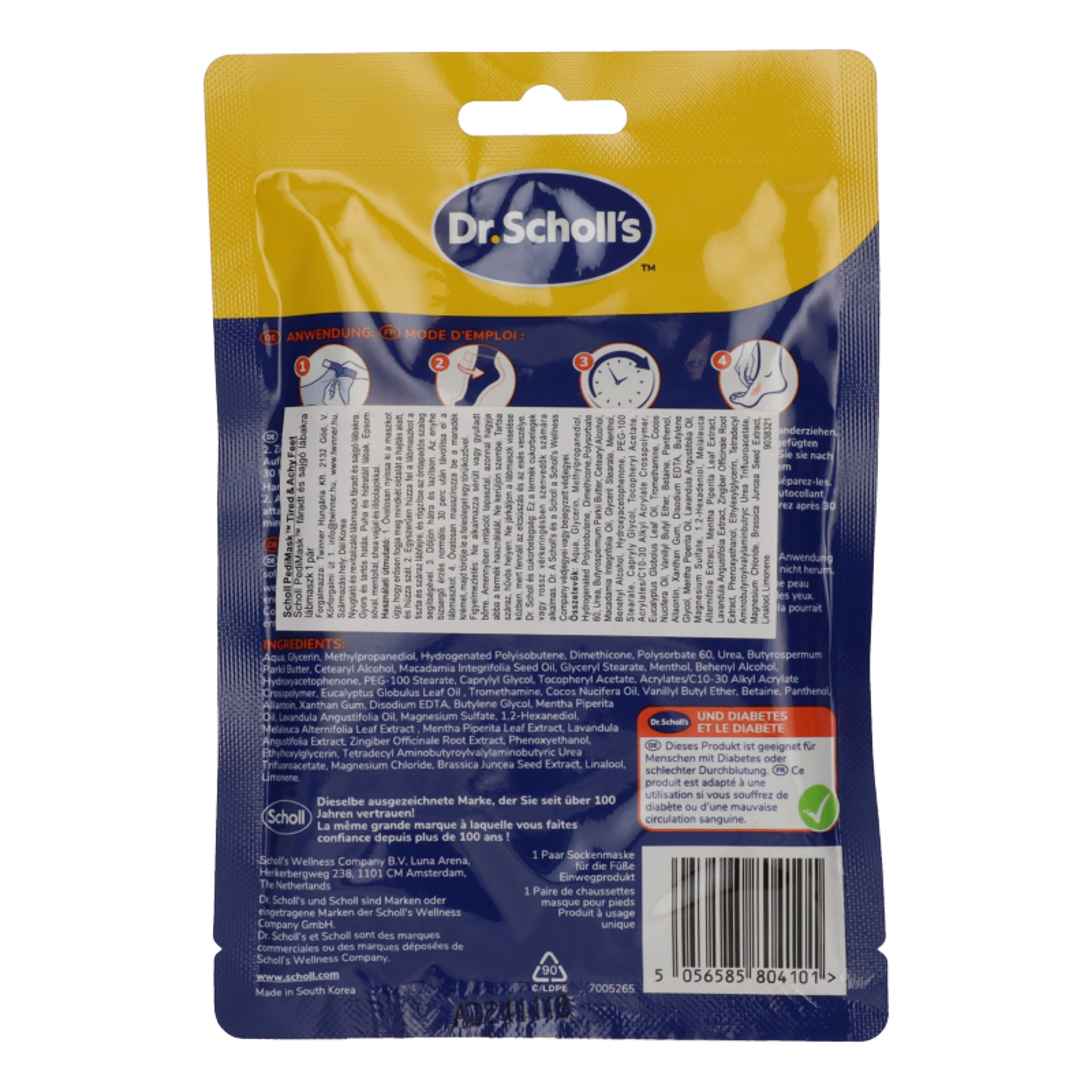 Scholl PediMask revitalizáló lábmaszk 1 pár - 1 db-2