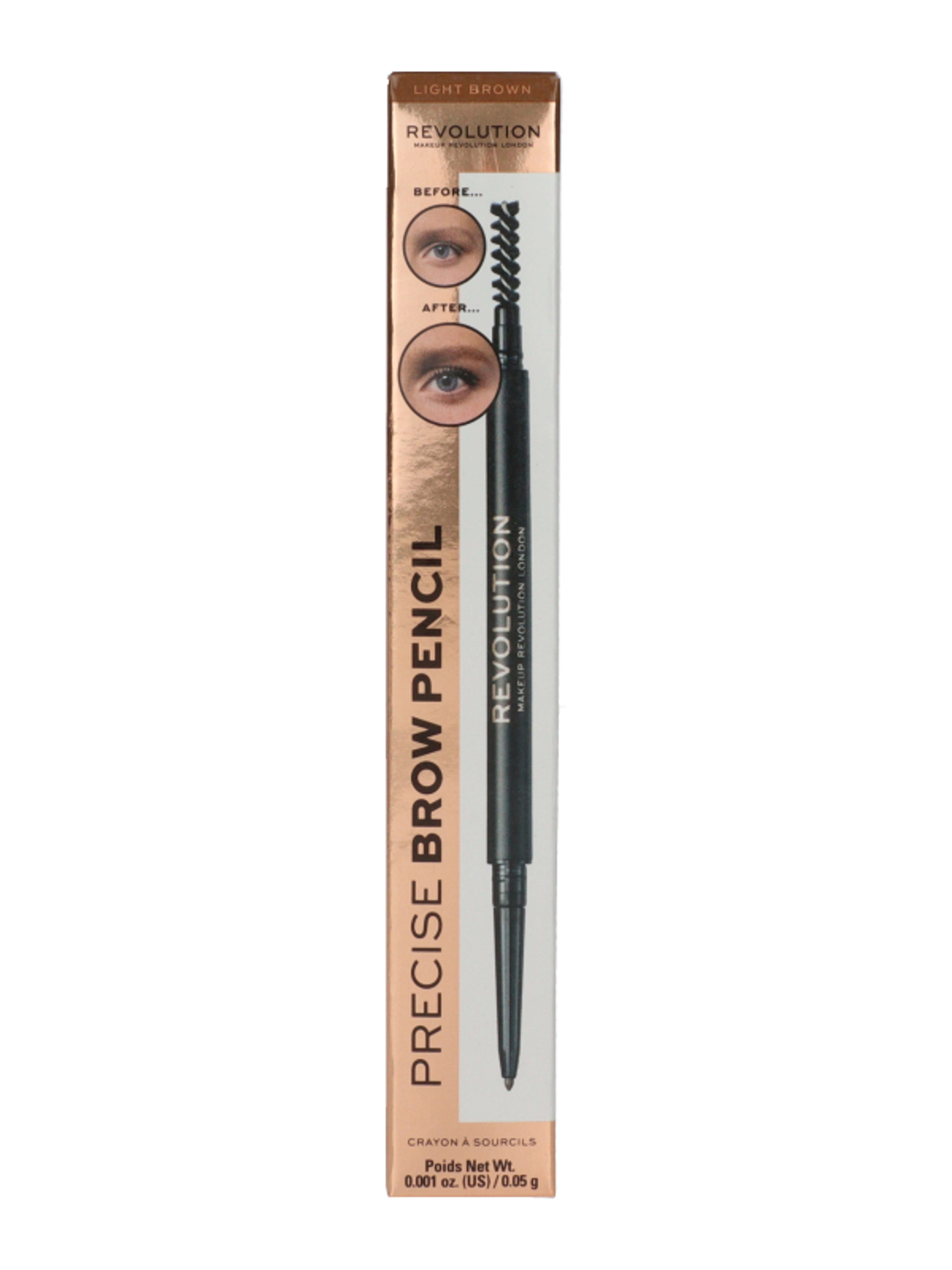 Revolution Precise Brow szemöldökceruza /barna - 1 db-1