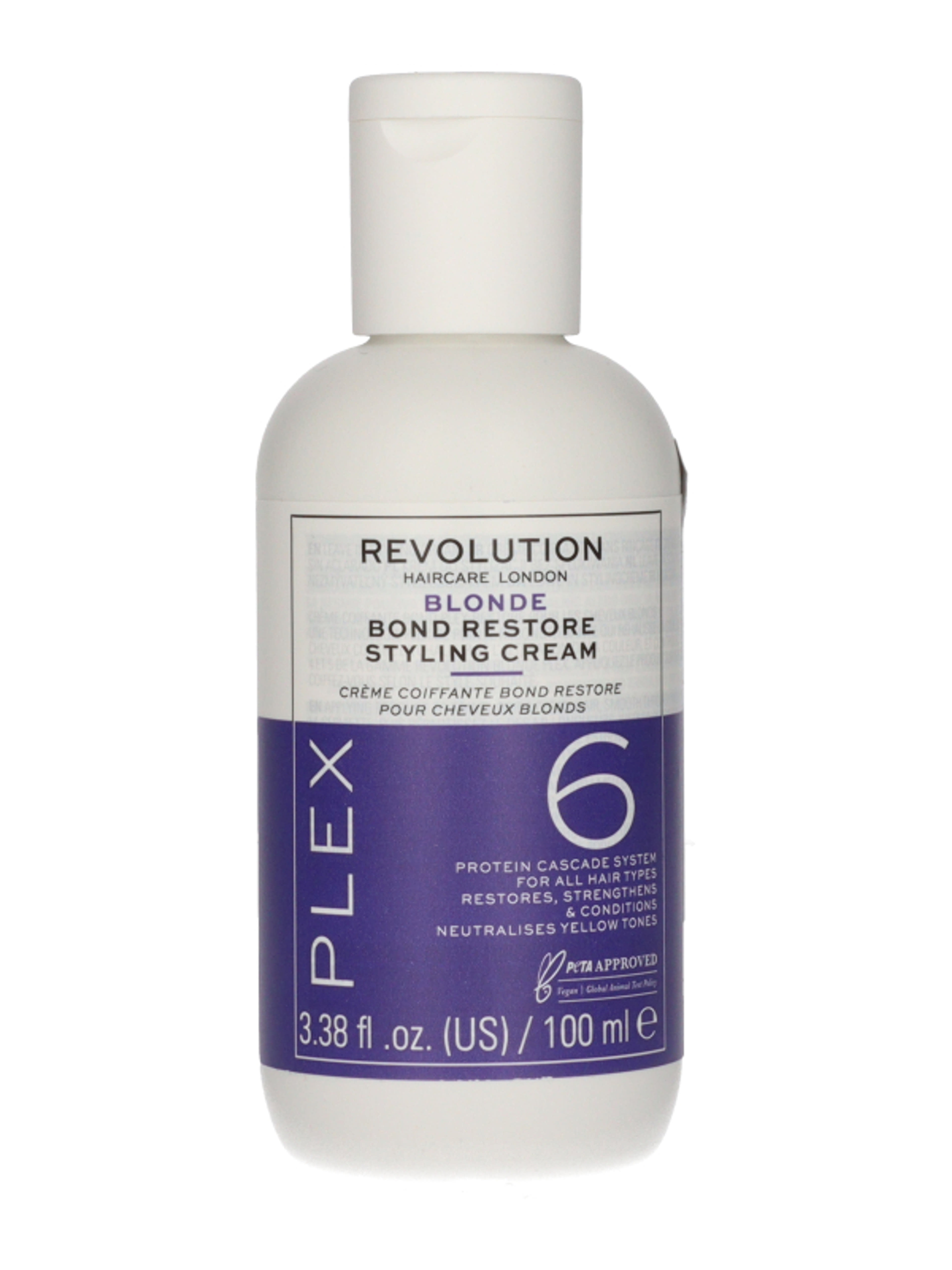 Revolution Haircare Plex 6 hajkötés helyreállító hajformázó krém szőke hajra - 100 ml