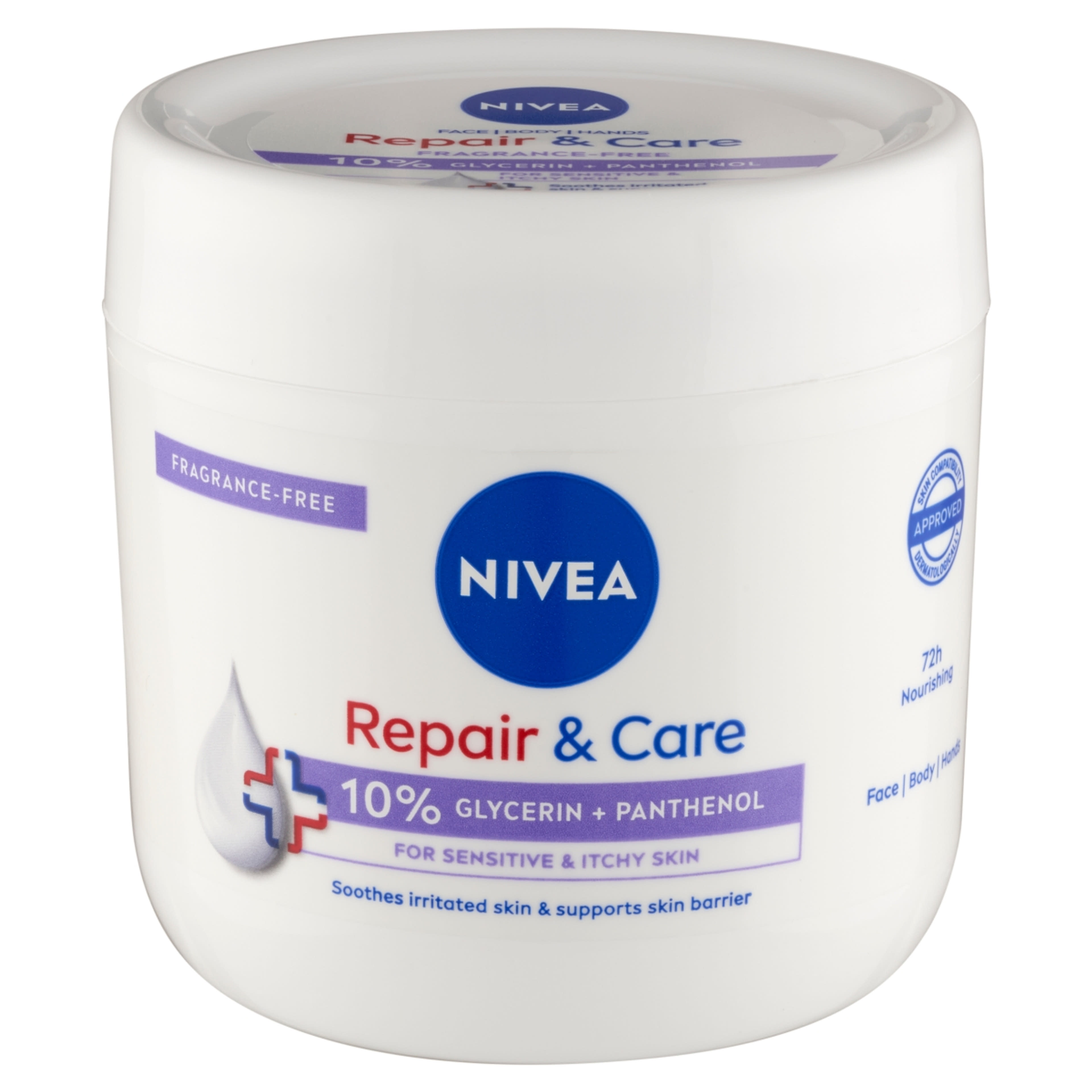 NIVEA Repair & Care illatmentes krém érzékeny bőrre - 400 ml-2