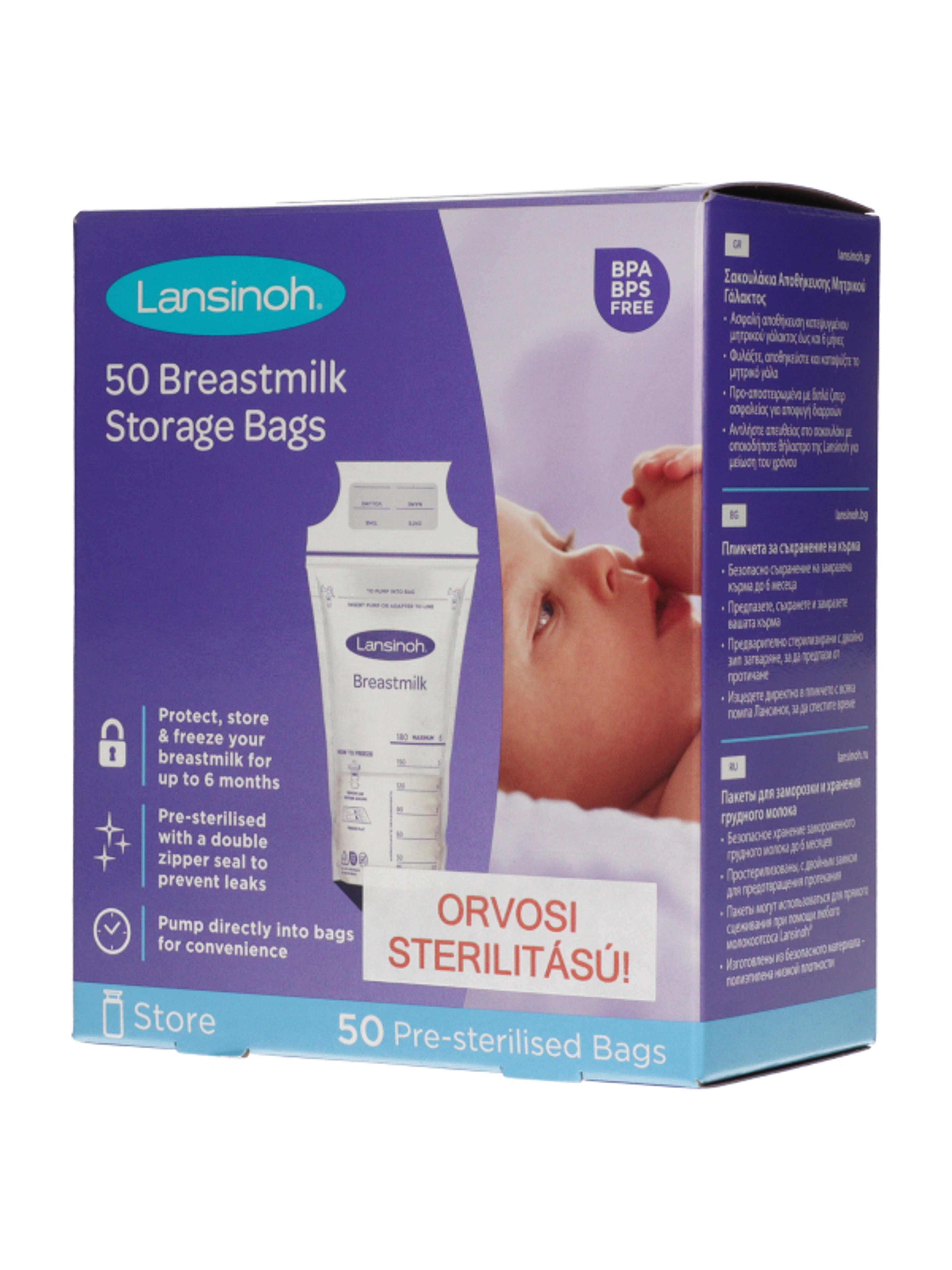 Lansinoh anyatejgyűjtő zacskó - 50 db-2