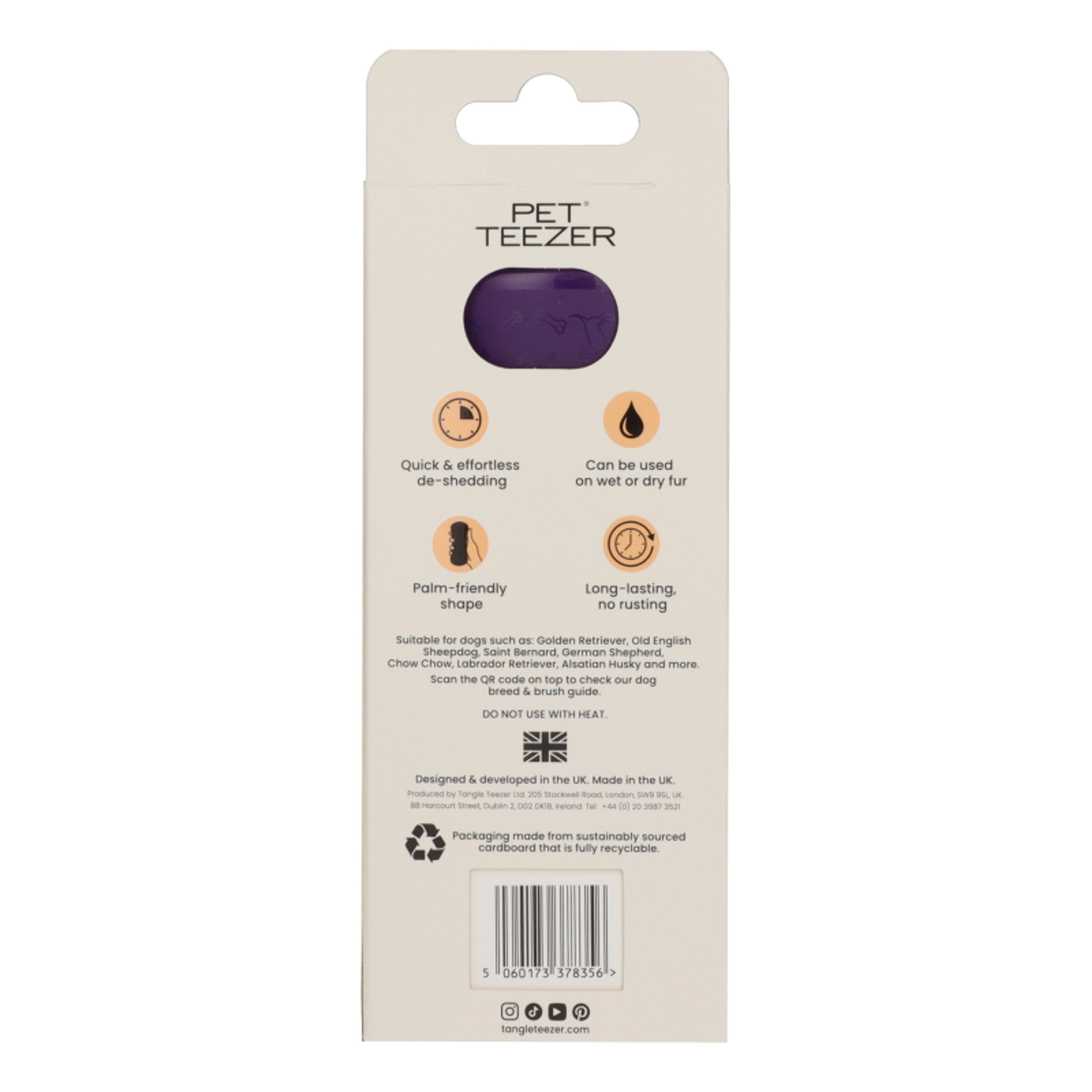 Pet Teezer aljszőrkefe nagytestű kutyáknak - 1 db-3