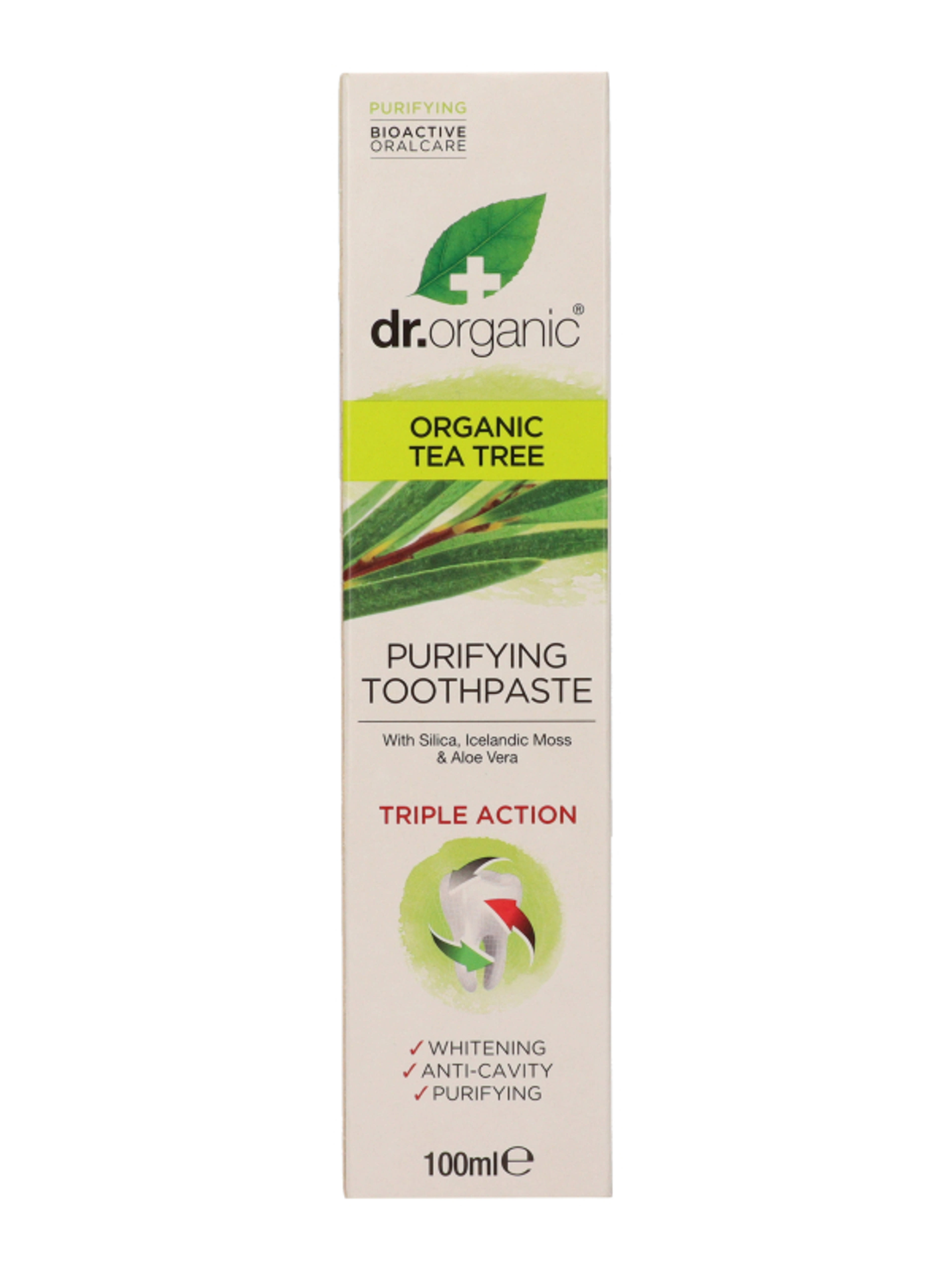 Dr.Organic Bio Teafaolajjal fogkrém - 100 ml-2