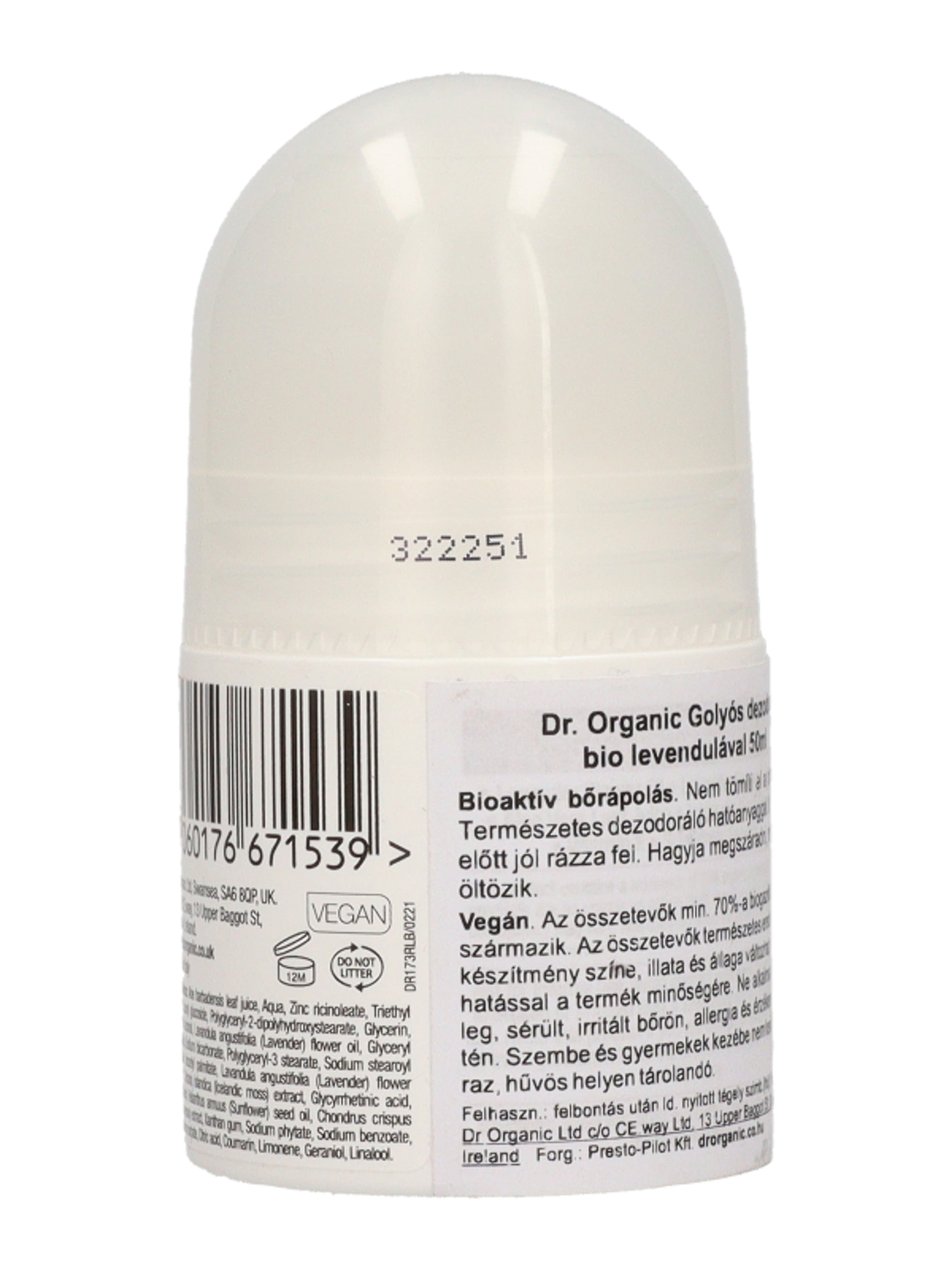 Dr. Organic roll - on bio levendula, női - 50 ml-4