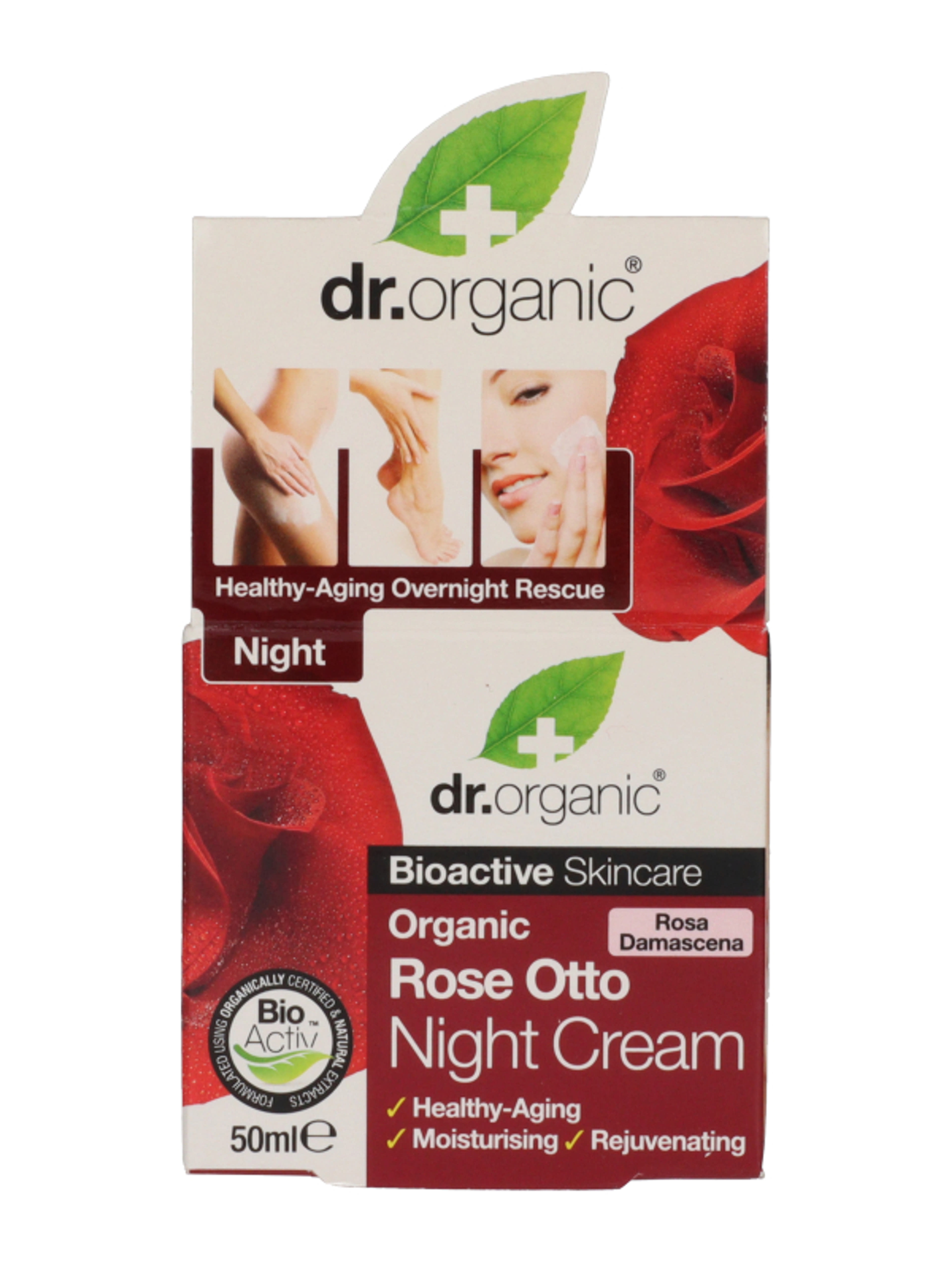 Dr. Organic damaszkuszi rózsolajos éjszakai krém - 50 ml