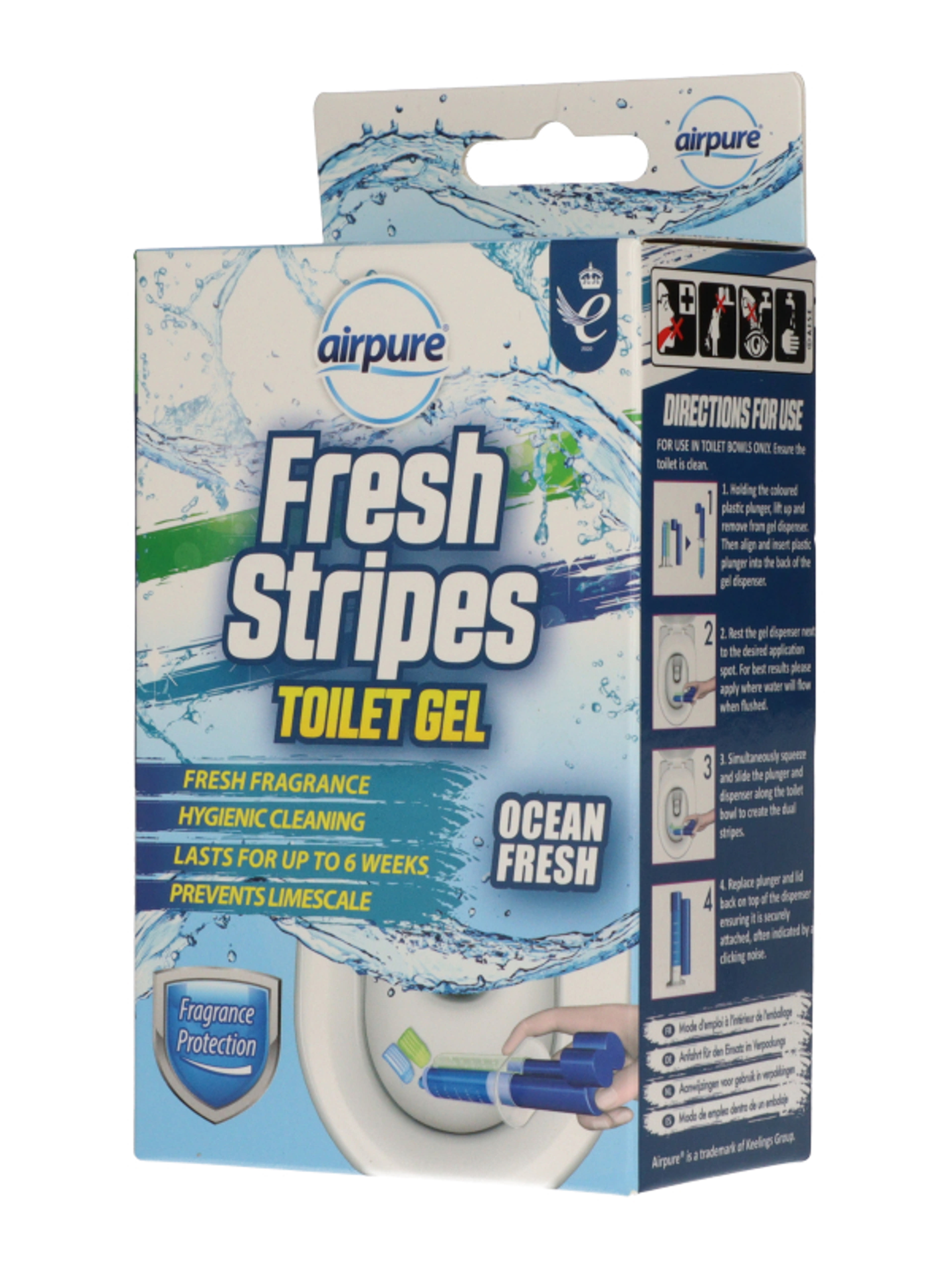 Airpure Fresh Stripes Ocean Wc gél - 45 ml-2