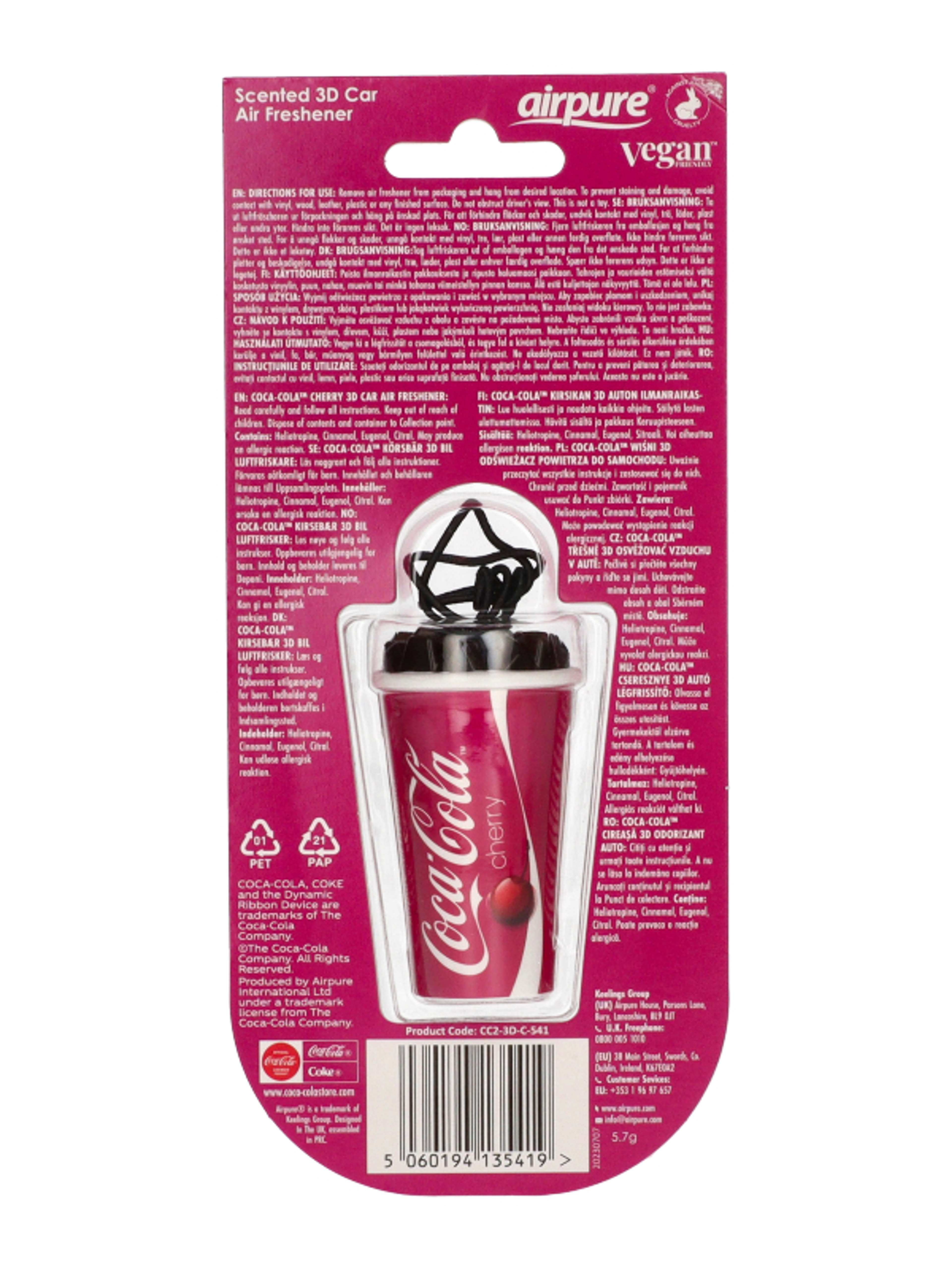 Airpure 3D autóillatosító /Coke Cherry pohár - 5,7 g-2